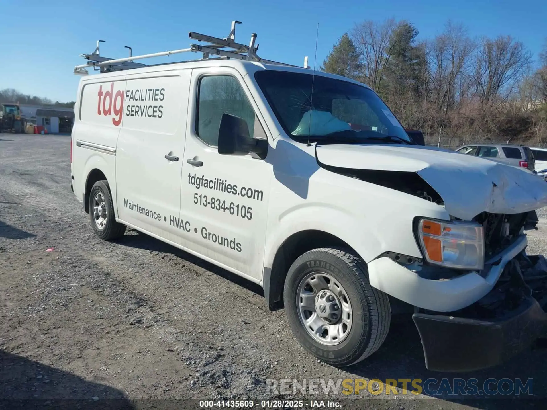 1 Photograph of a damaged car 1N6BF0KY7MN805011 NISSAN NV CARGO NV2500 HD 2021