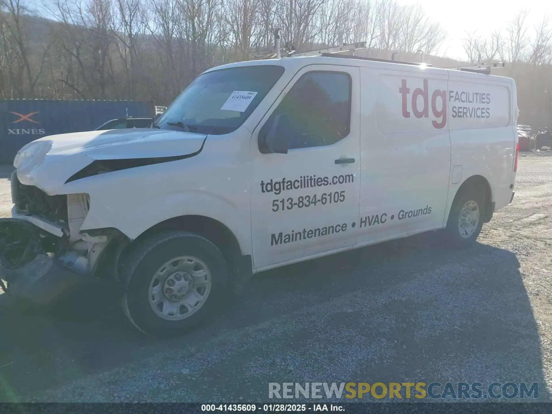 2 Photograph of a damaged car 1N6BF0KY7MN805011 NISSAN NV CARGO NV2500 HD 2021