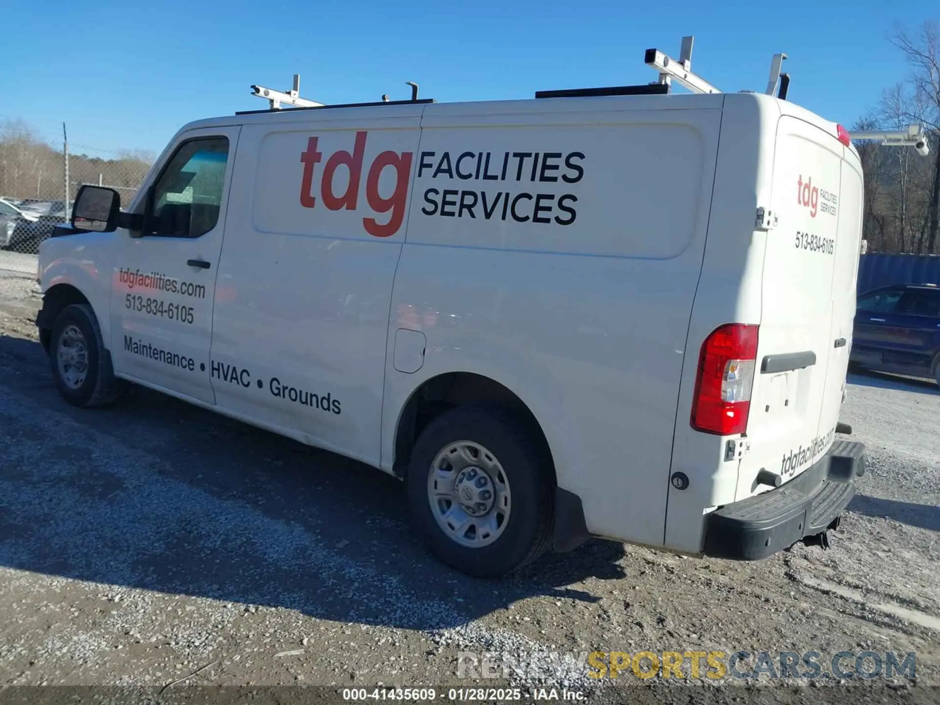 3 Photograph of a damaged car 1N6BF0KY7MN805011 NISSAN NV CARGO NV2500 HD 2021