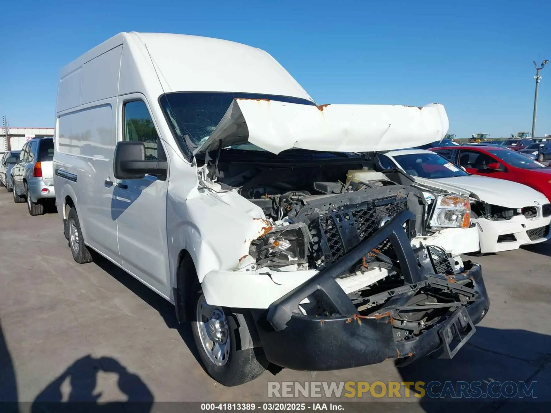 1 Photograph of a damaged car 1N6BF0LY0MN805348 NISSAN NV CARGO NV2500 HD 2021