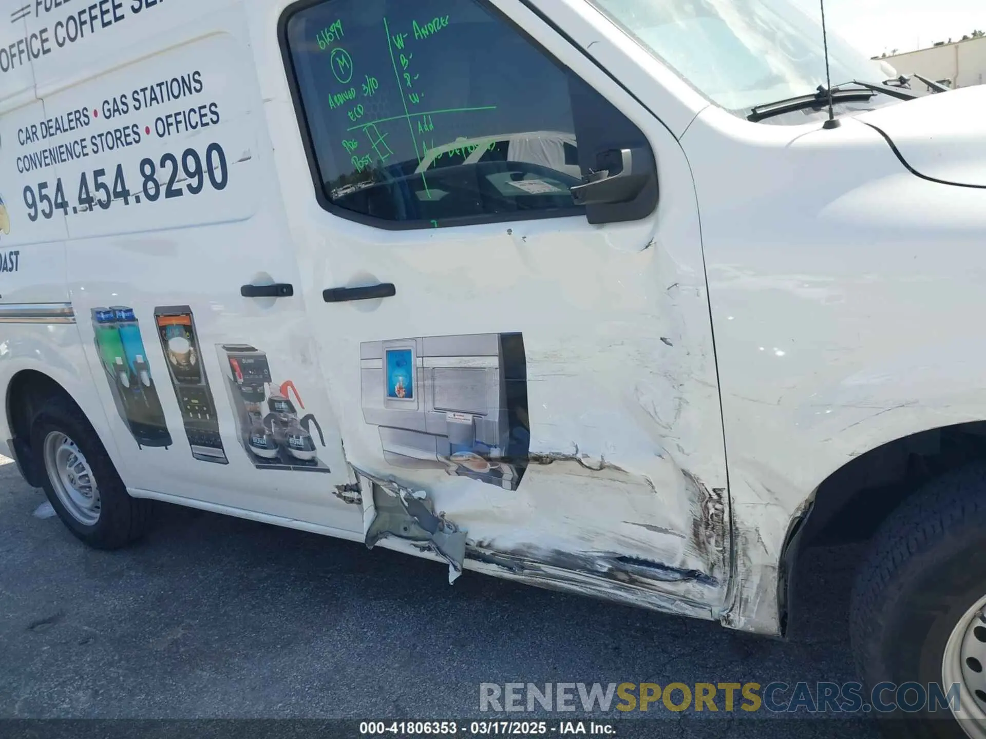 6 Photograph of a damaged car 1N6BF0LY1MN804323 NISSAN NV CARGO NV2500 HD 2021