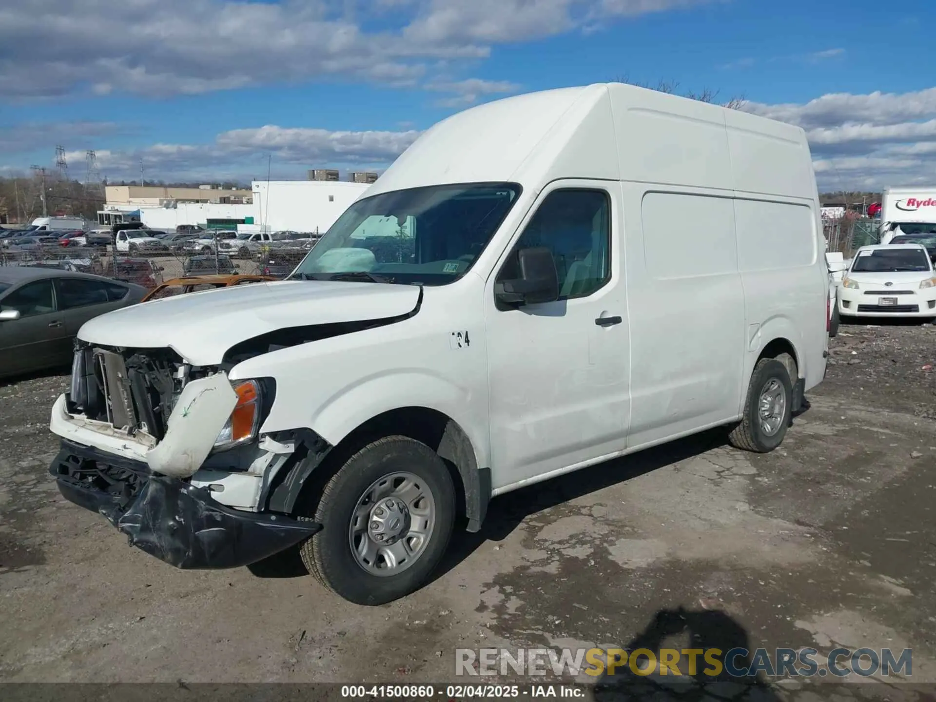 2 Photograph of a damaged car 1N6BF0LY1MN806850 NISSAN NV CARGO NV2500 HD 2021