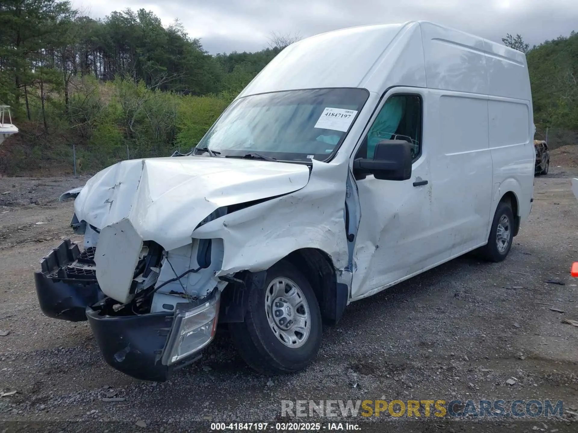 2 Photograph of a damaged car 1N6BF0LYXMN800271 NISSAN NV CARGO NV2500 HD 2021