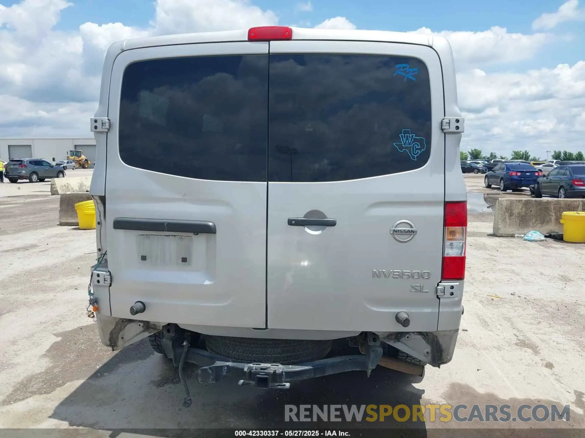 16 Photograph of a damaged car 5BZAF0AA2KN852771 NISSAN NV PASSENGER NV3500 HD 2019