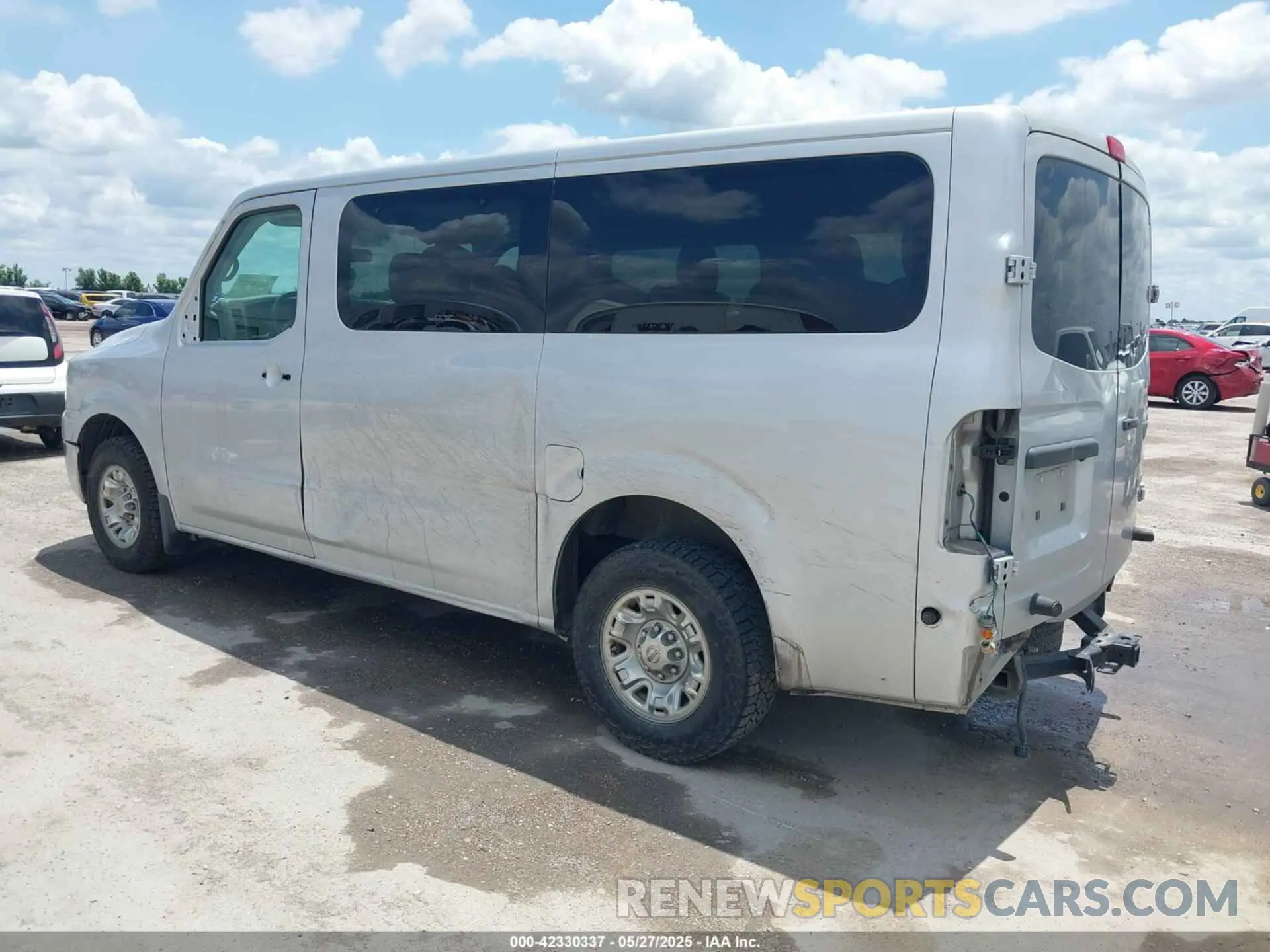 3 Photograph of a damaged car 5BZAF0AA2KN852771 NISSAN NV PASSENGER NV3500 HD 2019