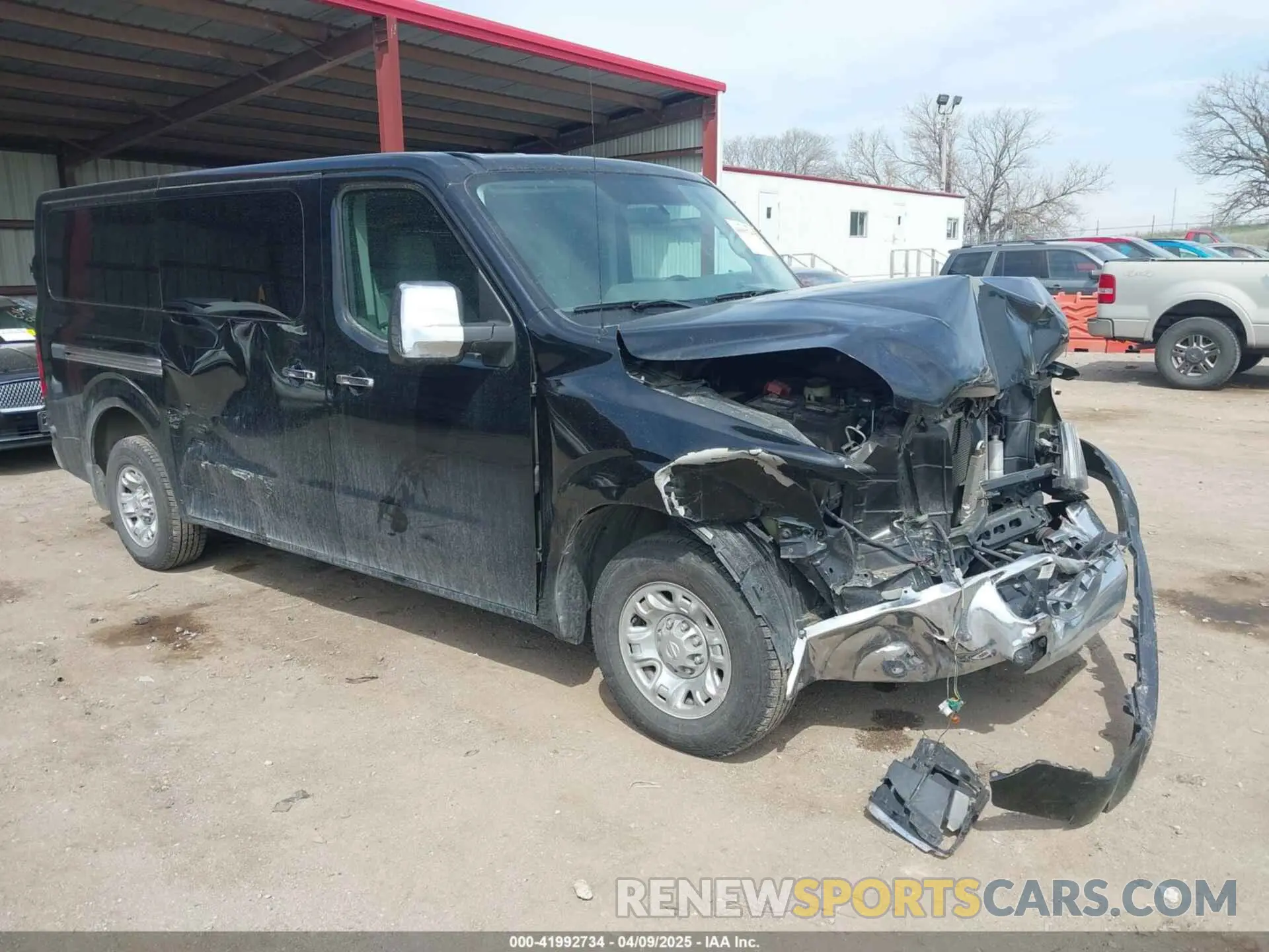 1 Photograph of a damaged car 5BZBF0AA6KN851451 NISSAN NV PASSENGER NV3500 HD 2019
