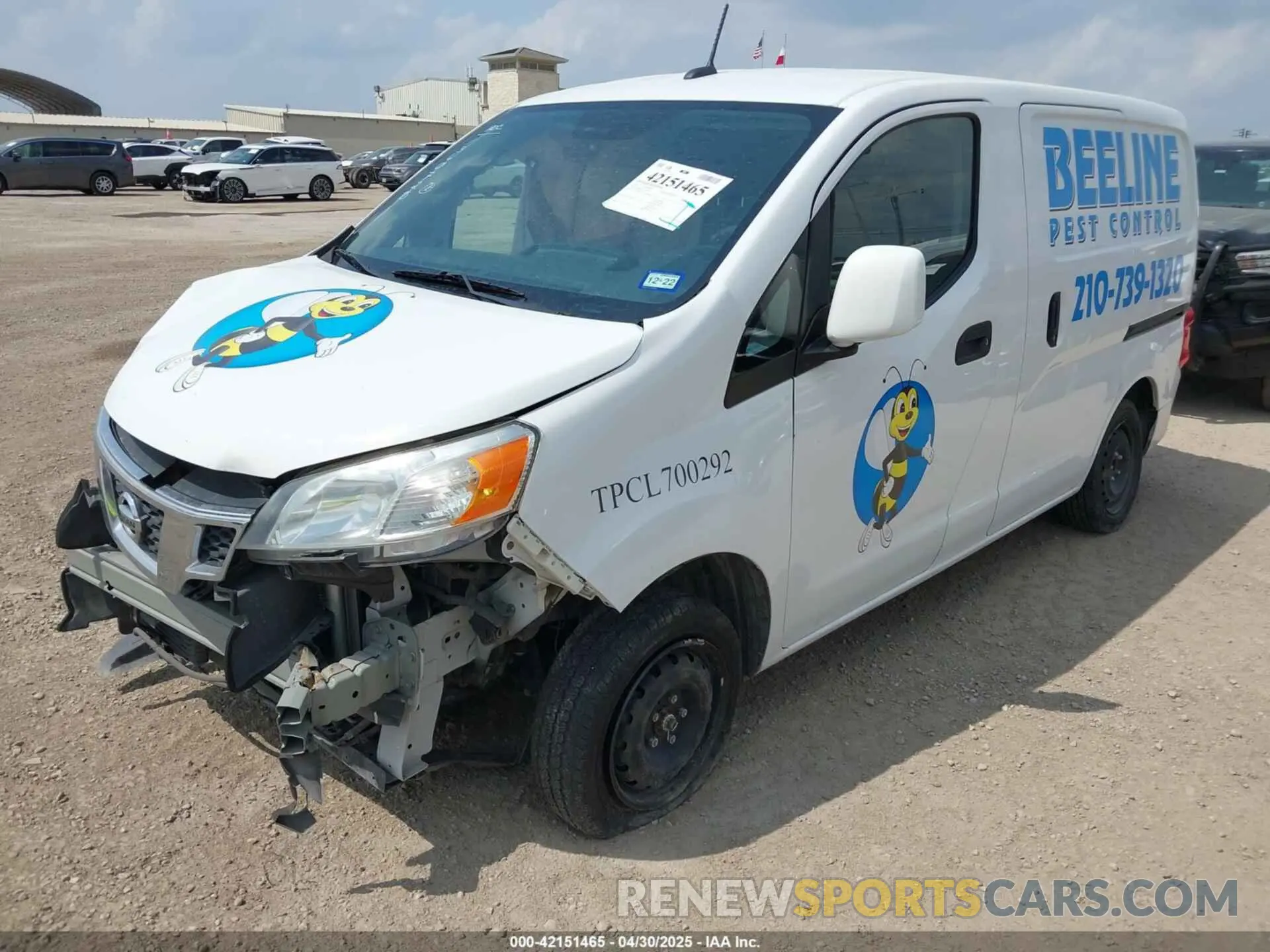 2 Photograph of a damaged car 3N6CM0KN1KK691705 NISSAN NV200 2019