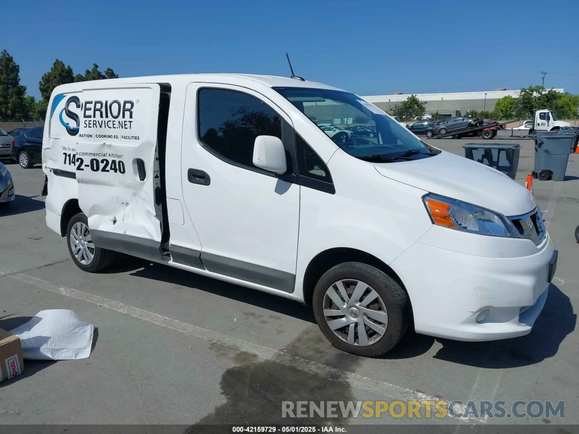 1 Photograph of a damaged car 3N6CM0KN3KK709976 NISSAN NV200 2019