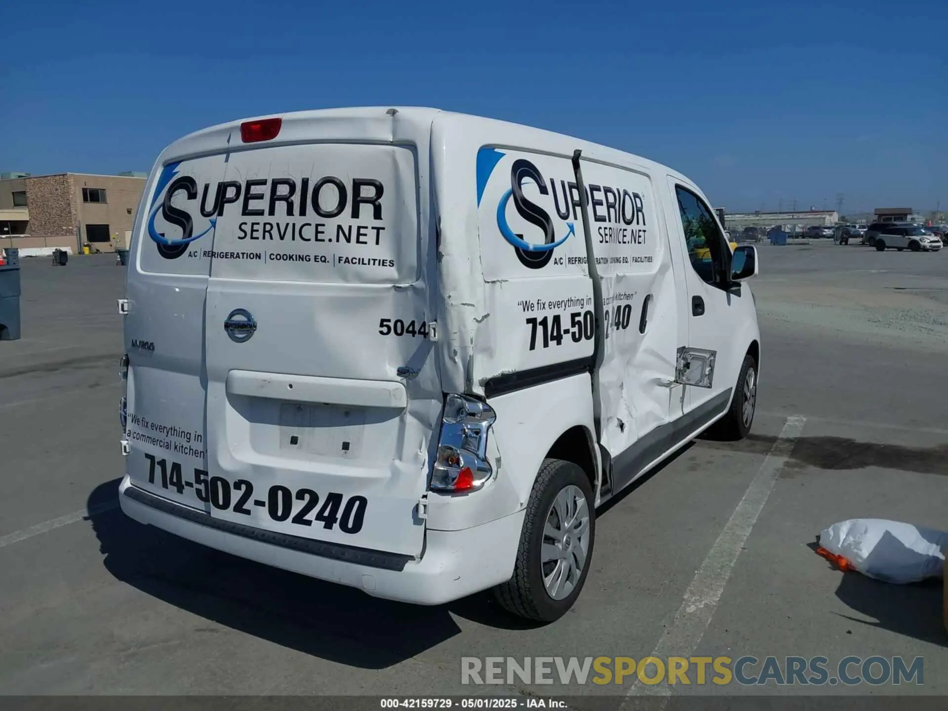6 Photograph of a damaged car 3N6CM0KN3KK709976 NISSAN NV200 2019