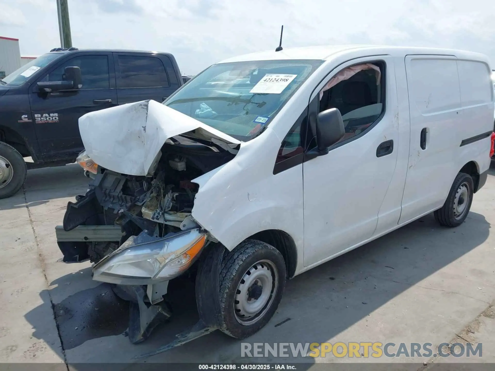 2 Photograph of a damaged car 3N6CM0KN3KK710805 NISSAN NV200 2019