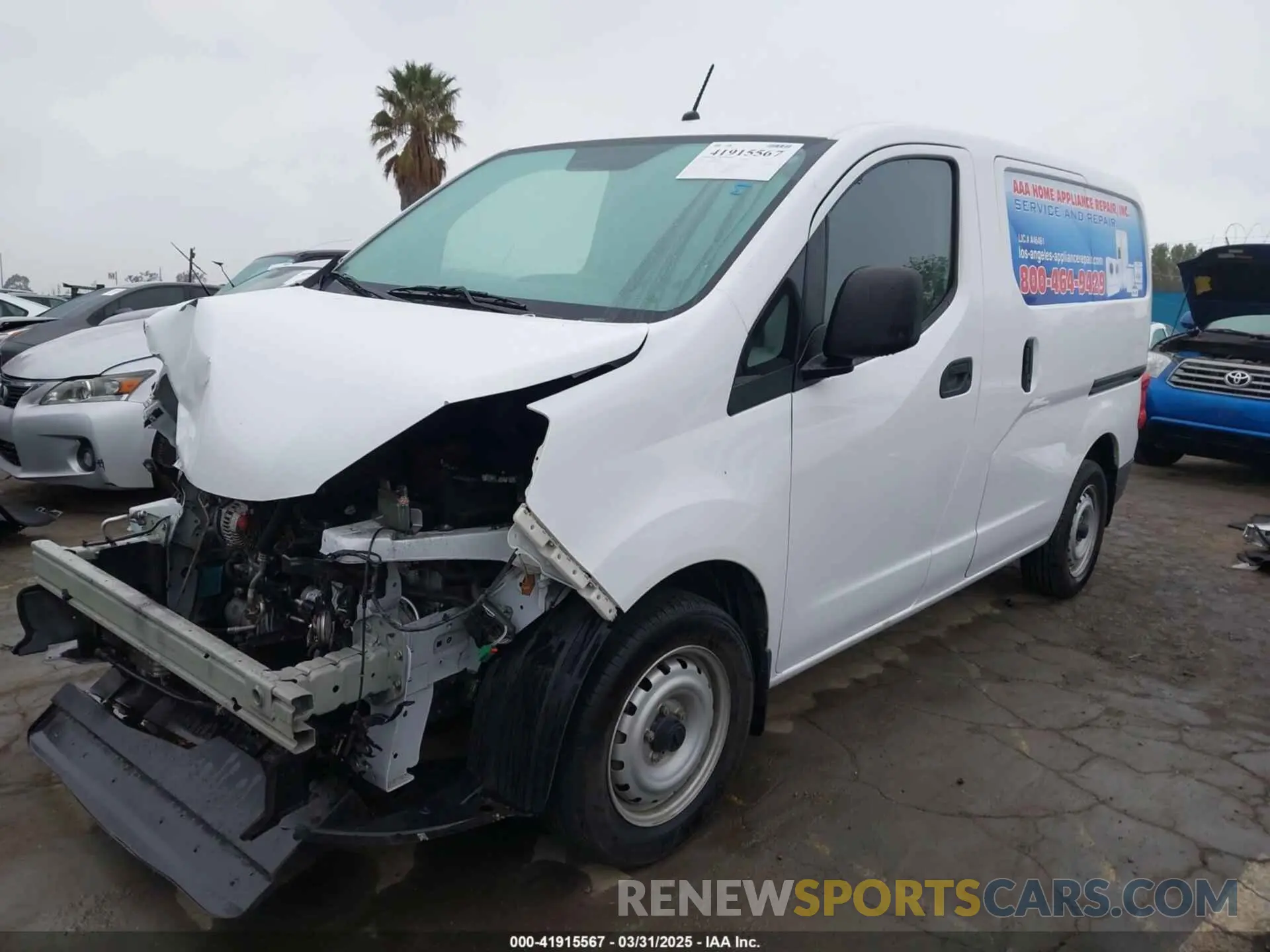 2 Photograph of a damaged car 3N6CM0KN6KK698178 NISSAN NV200 2019