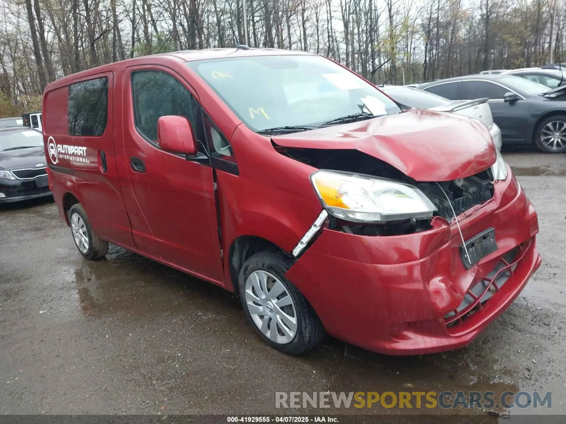 1 Photograph of a damaged car 3N6CM0KN9KK702885 NISSAN NV200 2019