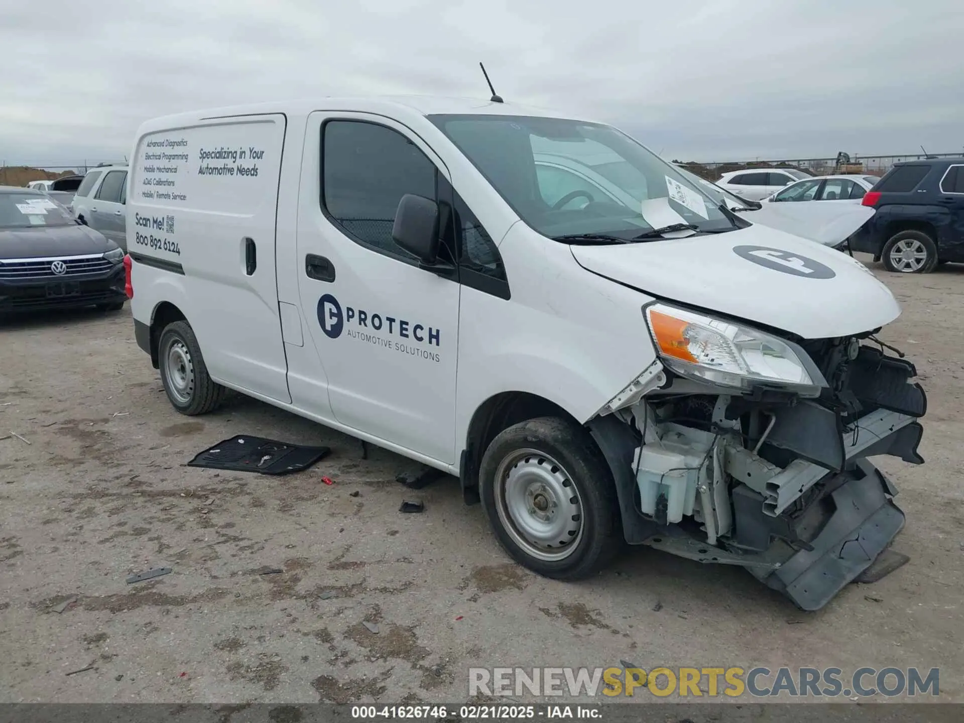 1 Photograph of a damaged car 3N6CM0KN9KK703180 NISSAN NV200 2019