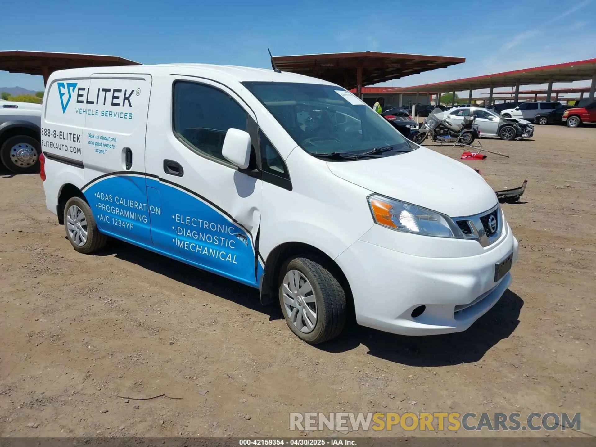 1 Photograph of a damaged car 3N6CM0KN9KK710081 NISSAN NV200 2019