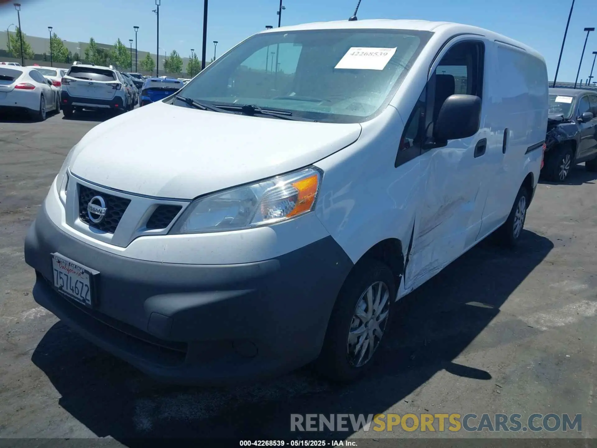 2 Photograph of a damaged car 3N6CM0KNXKK705276 NISSAN NV200 2019