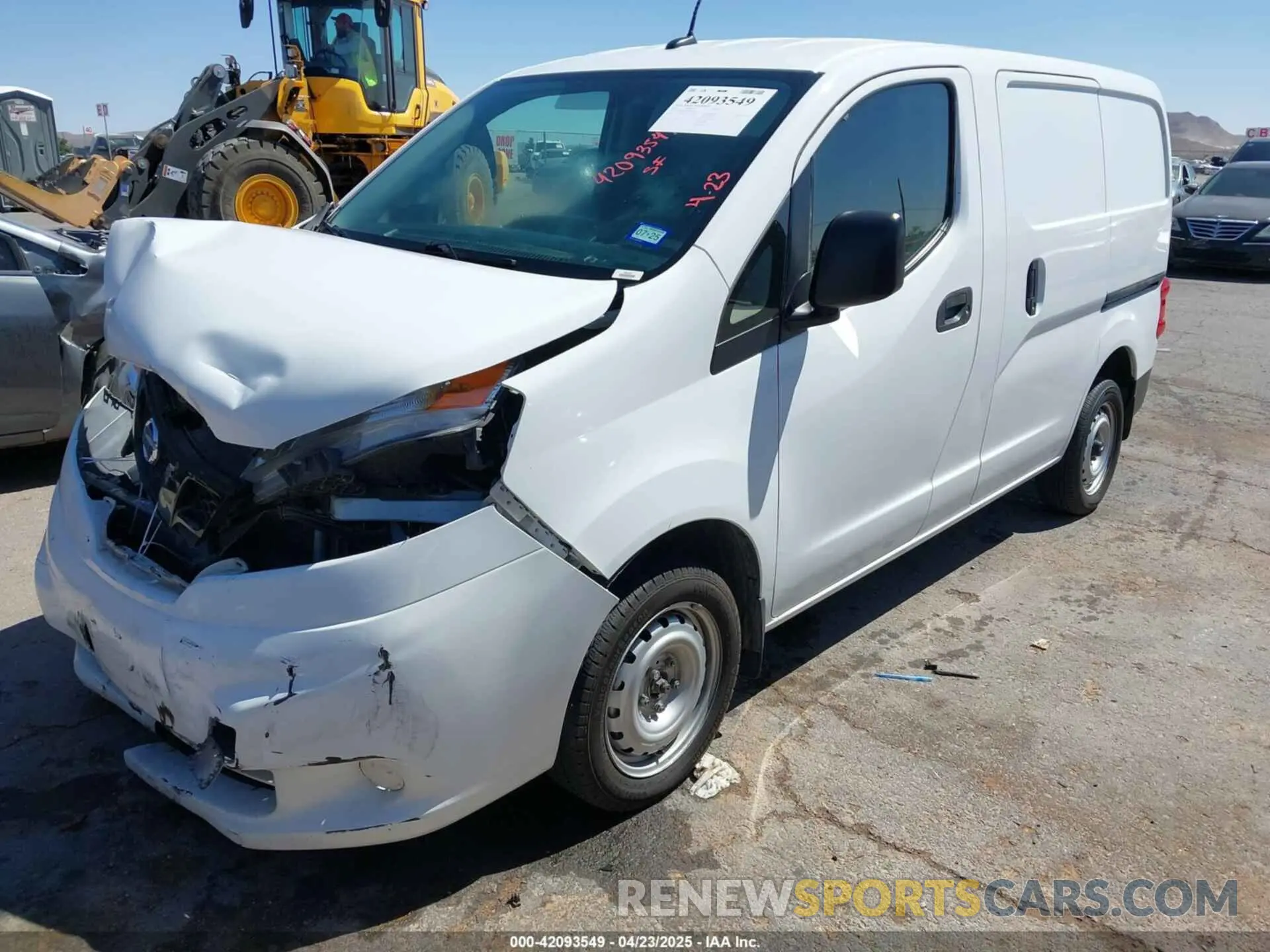 2 Photograph of a damaged car 3N6CM0KNXMK707824 NISSAN NV200 2021