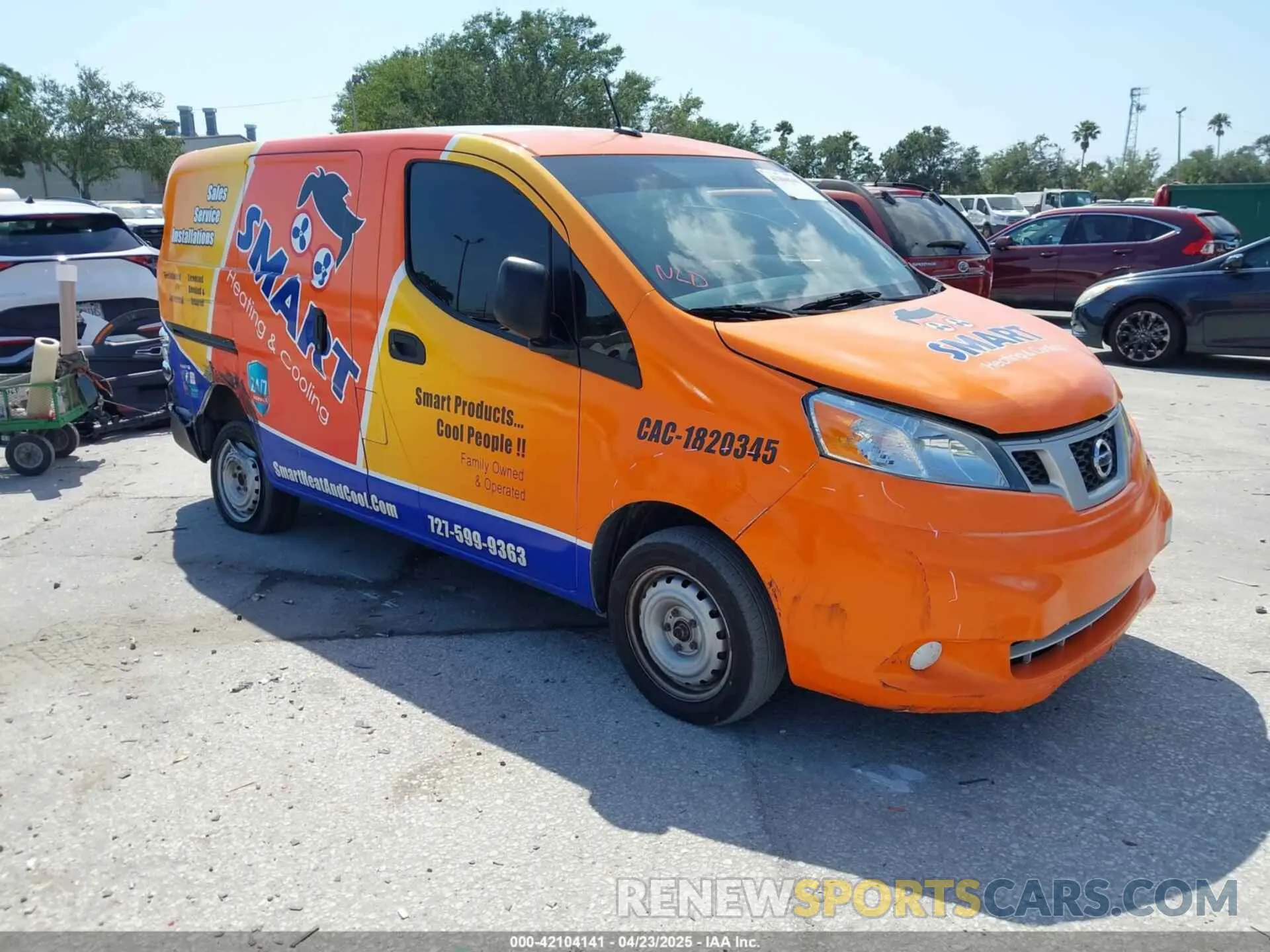 1 Photograph of a damaged car 3N6CM0KN2LK699104 NISSAN NV200  CARGO 2020
