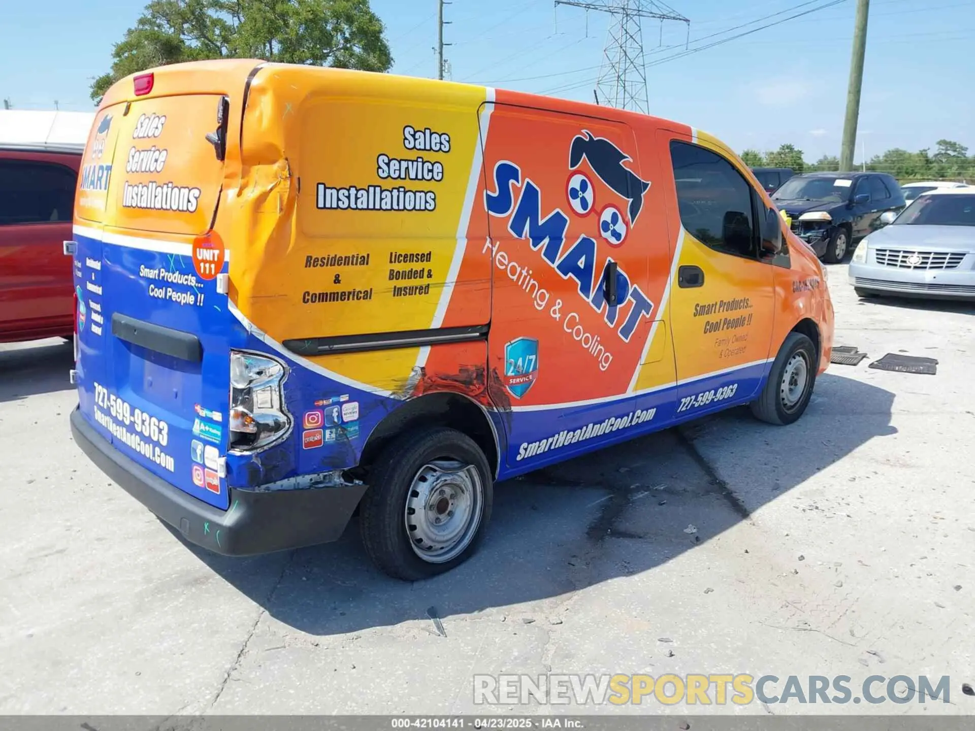 4 Photograph of a damaged car 3N6CM0KN2LK699104 NISSAN NV200  CARGO 2020