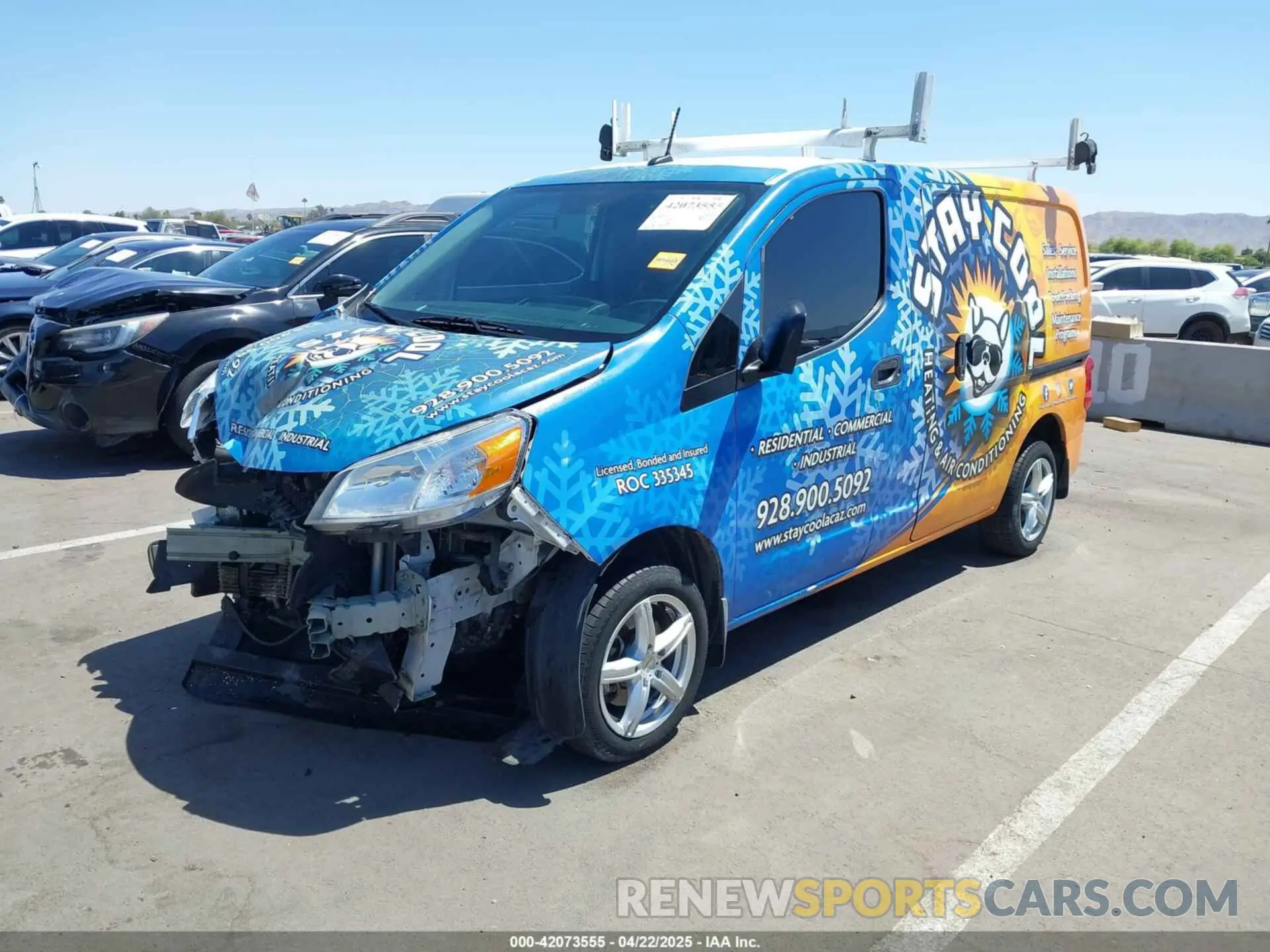 2 Photograph of a damaged car 3N6CM0KN2LK699541 NISSAN NV200  CARGO 2020