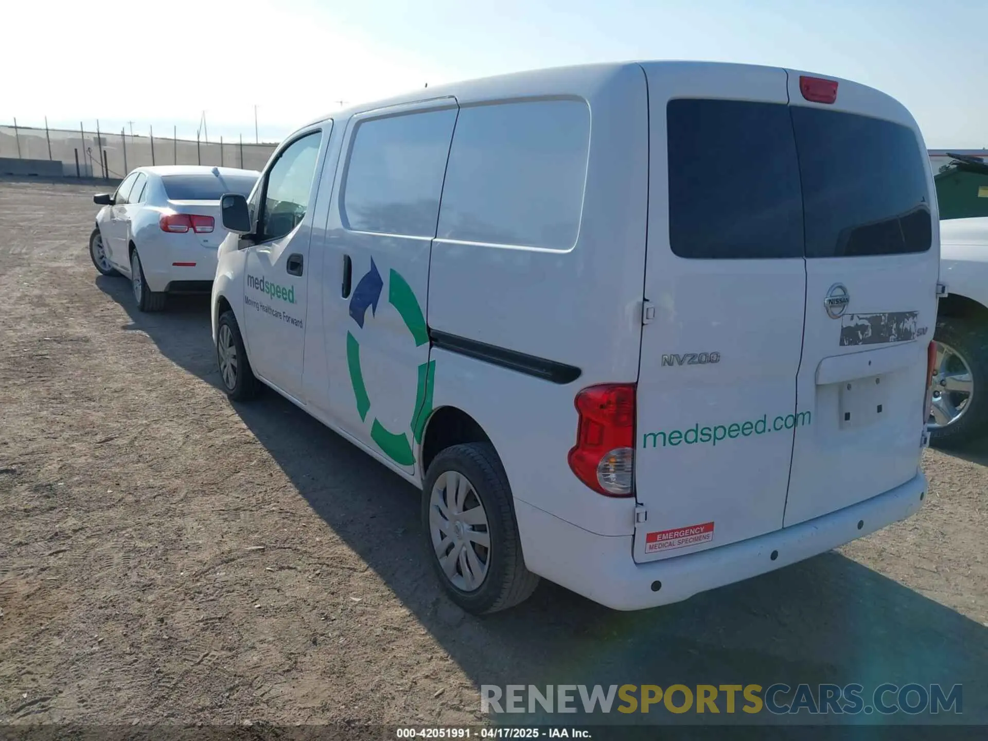 3 Photograph of a damaged car 3N6CM0KN7LK705236 NISSAN NV200  CARGO 2020