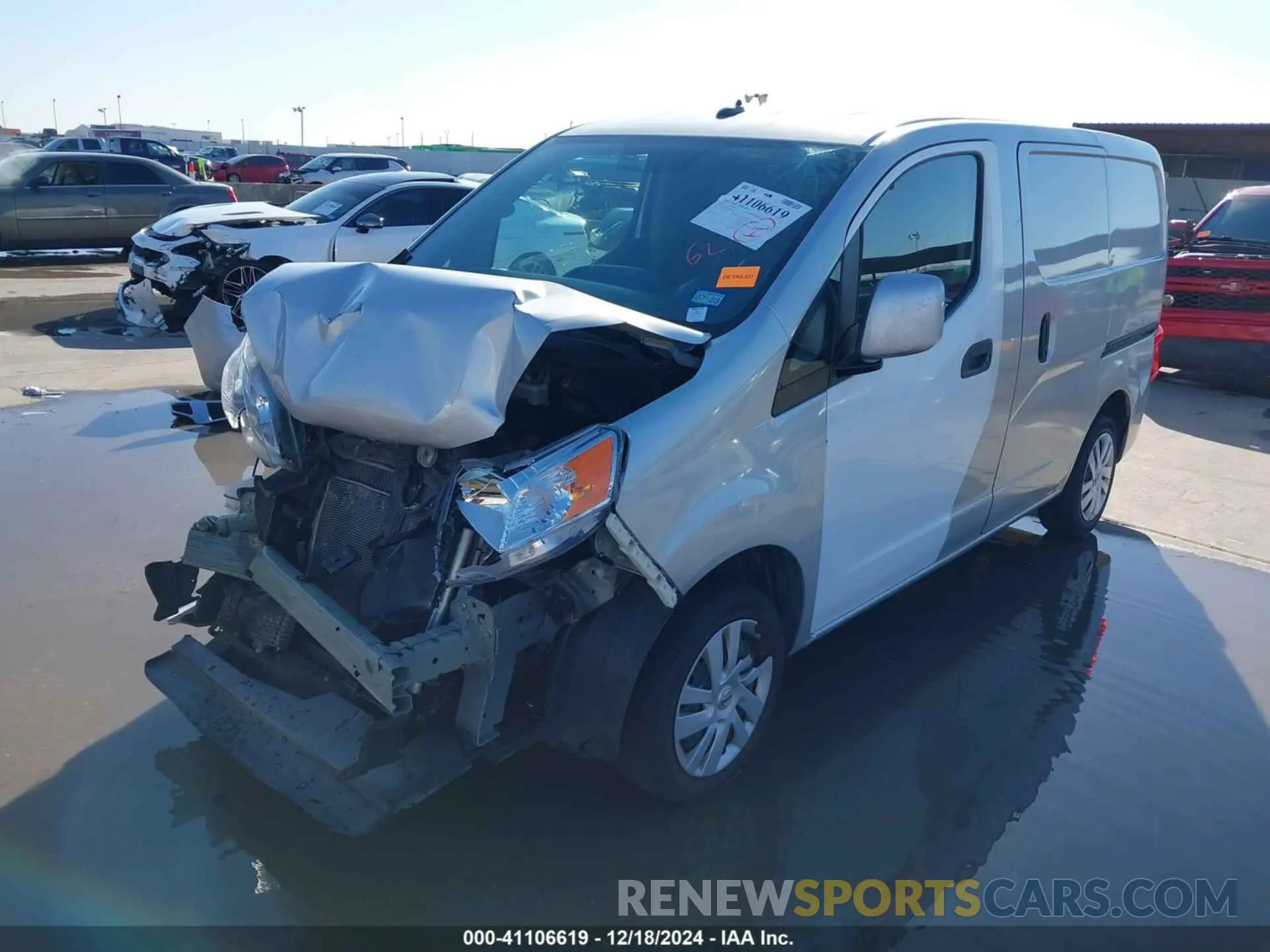 2 Photograph of a damaged car 3N6CM0KN9LK696801 NISSAN NV200  CARGO 2020