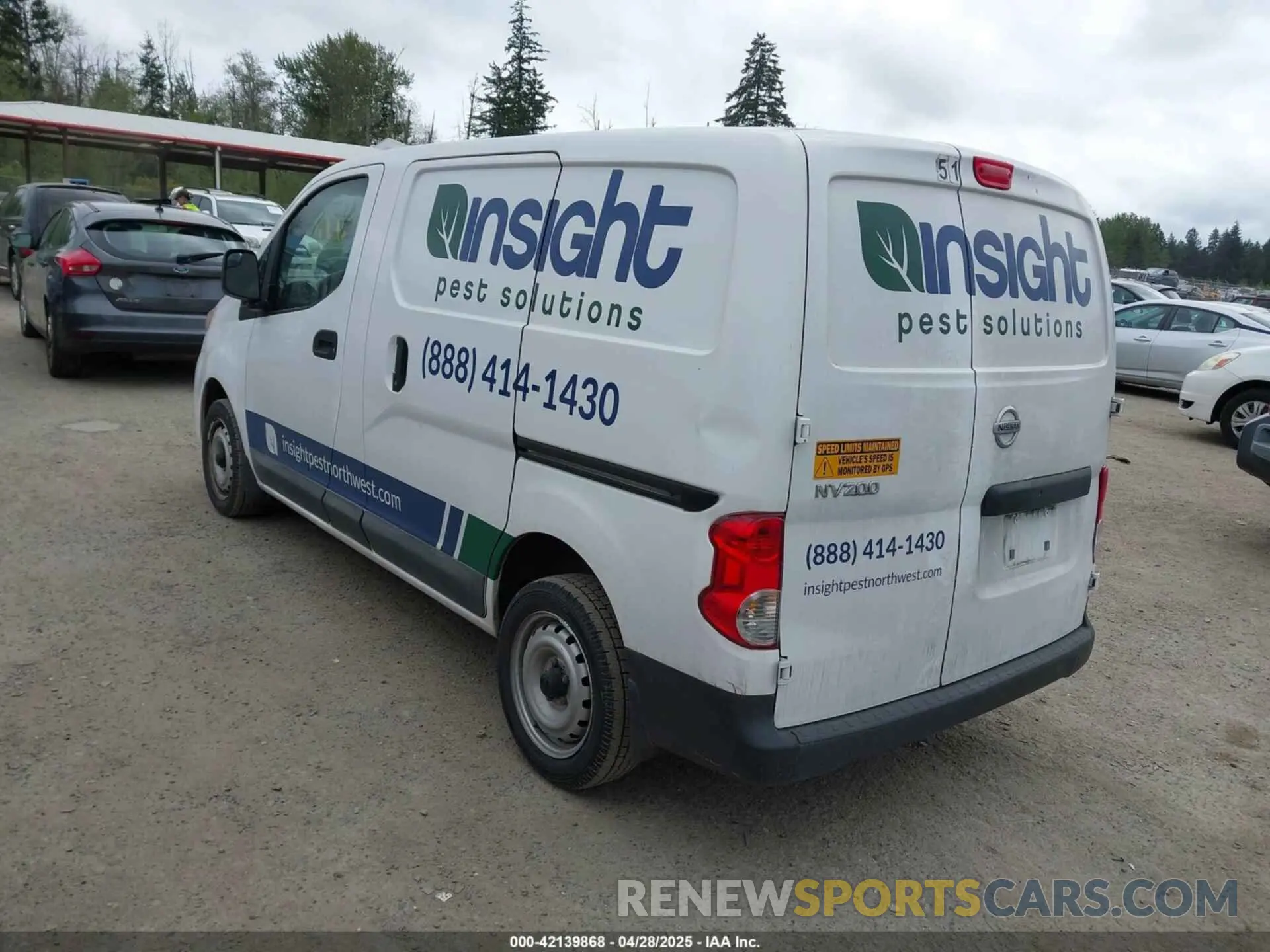 3 Photograph of a damaged car 3N6CM0KNXLK691784 NISSAN NV200  CARGO 2020