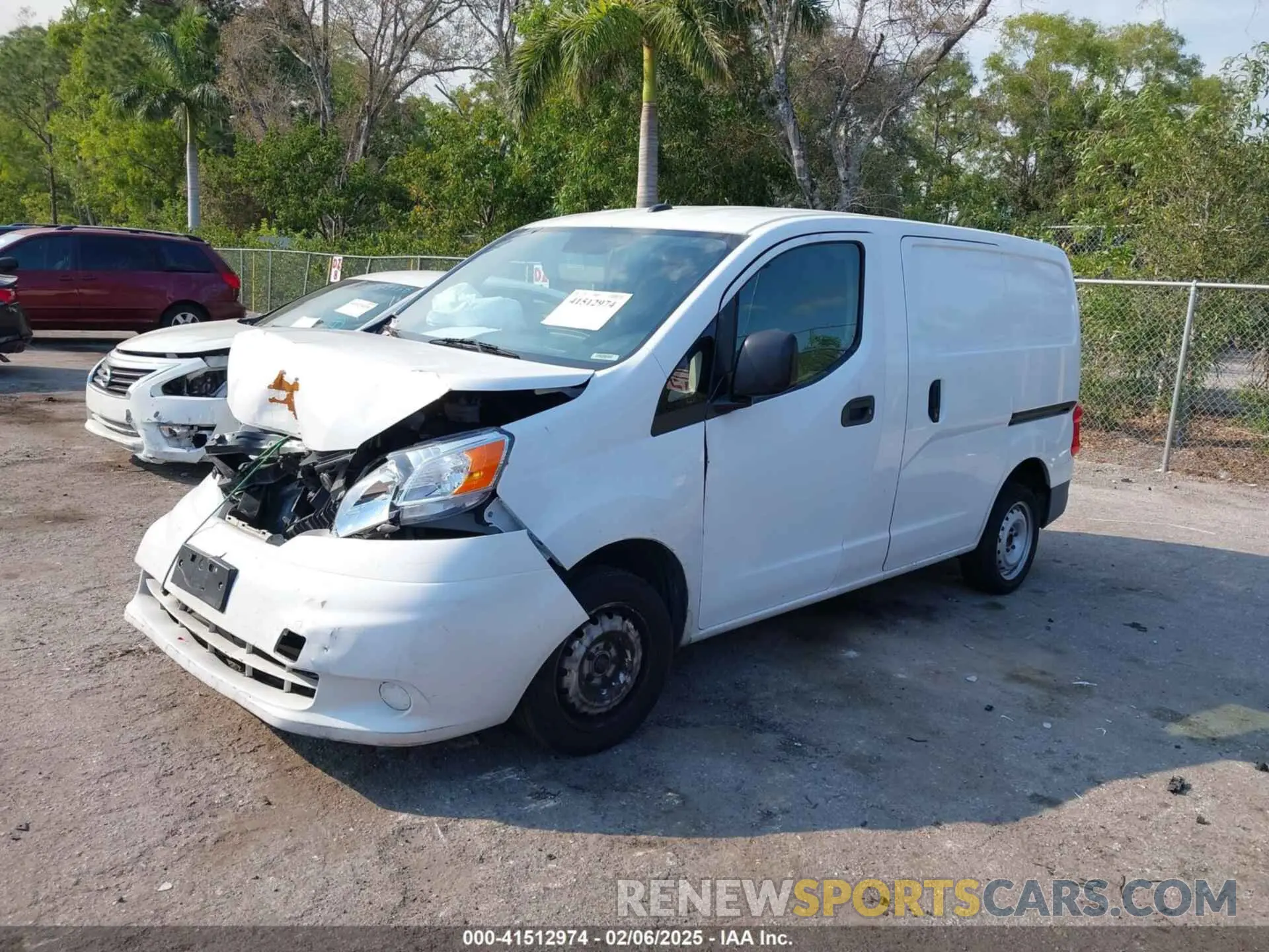 2 Photograph of a damaged car 3N6CM0KNXLK701326 NISSAN NV200  CARGO 2020