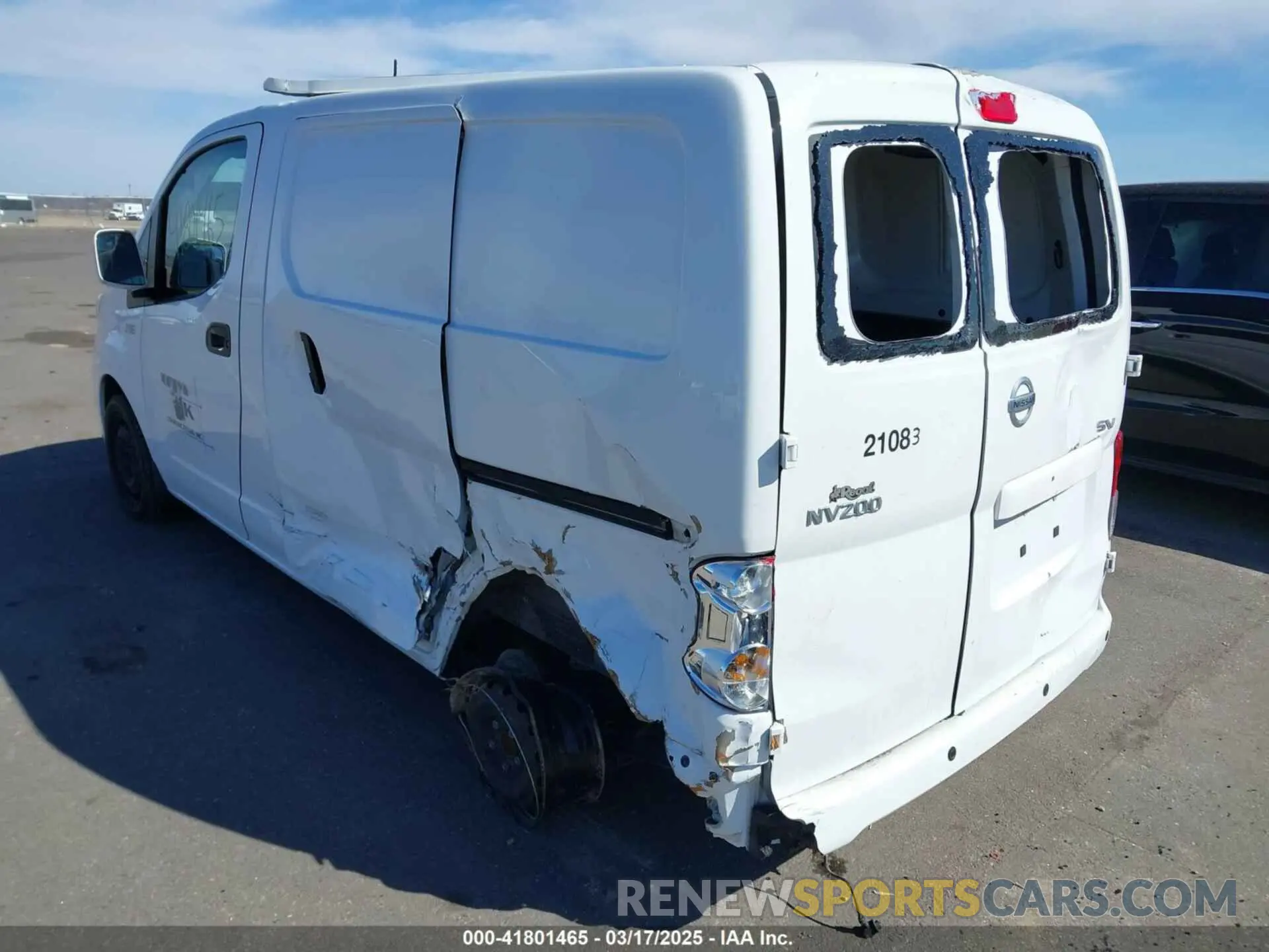 3 Photograph of a damaged car 3N6CM0KN5MK698224 NISSAN NV200  CARGO 2021