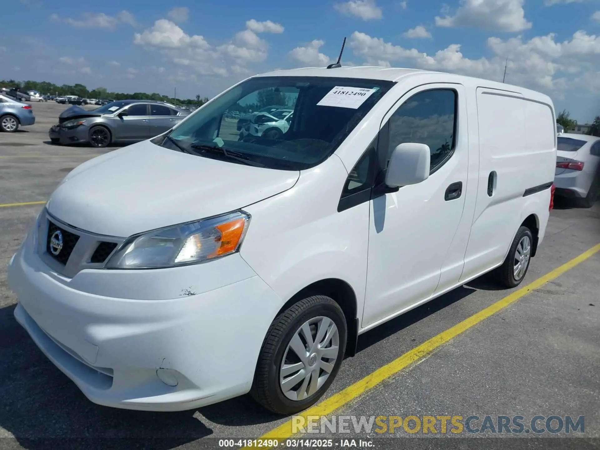 2 Photograph of a damaged car 3N6CM0KN7MK691520 NISSAN NV200  CARGO 2021