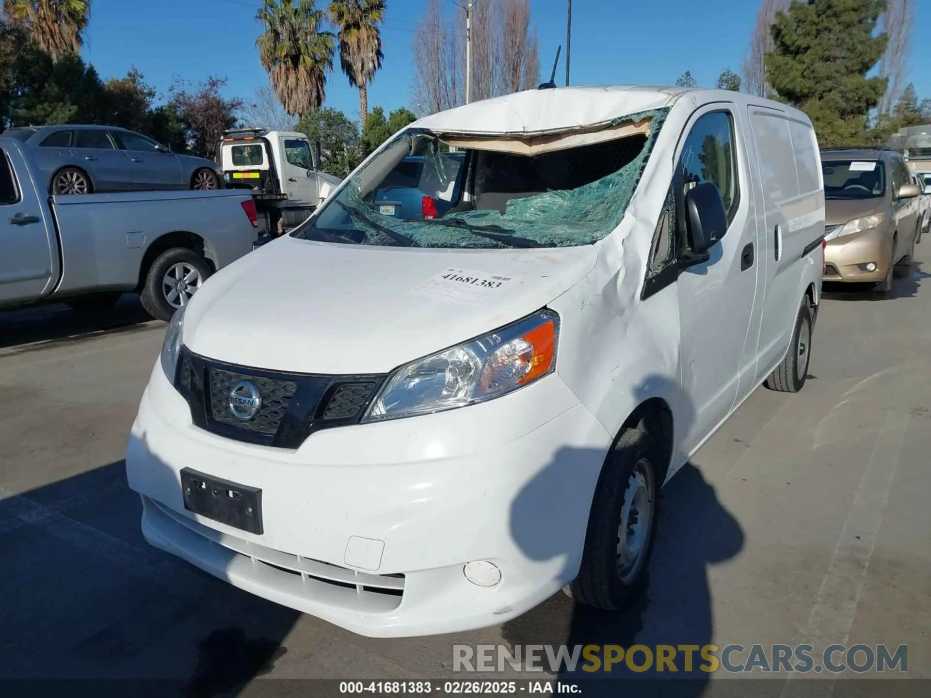 2 Photograph of a damaged car 3N6CM0KN8MK690151 NISSAN NV200  CARGO 2021