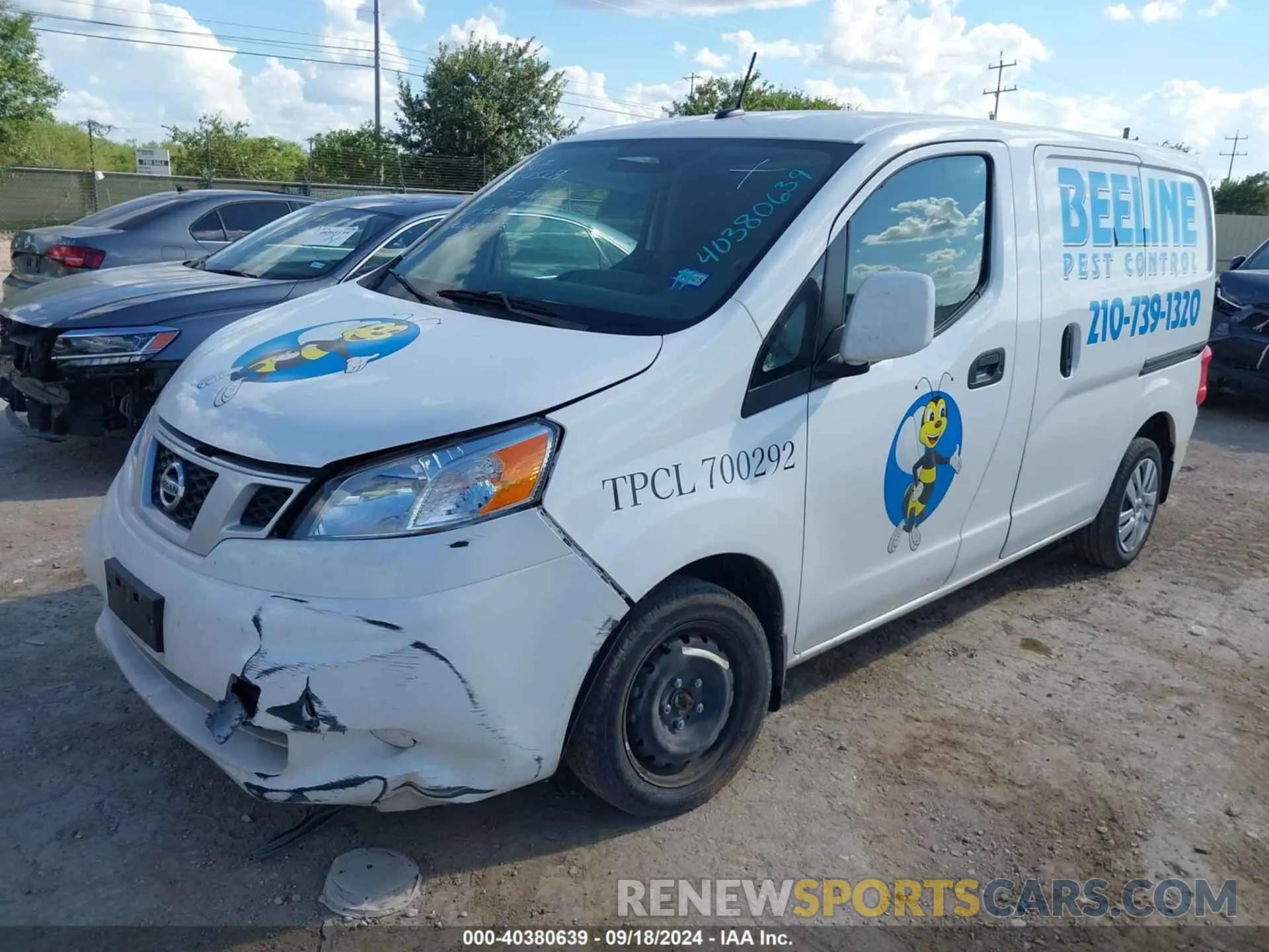 2 Photograph of a damaged car 3N6CM0KN0MK701546 NISSAN NV200 COMPACT CARGO 2021