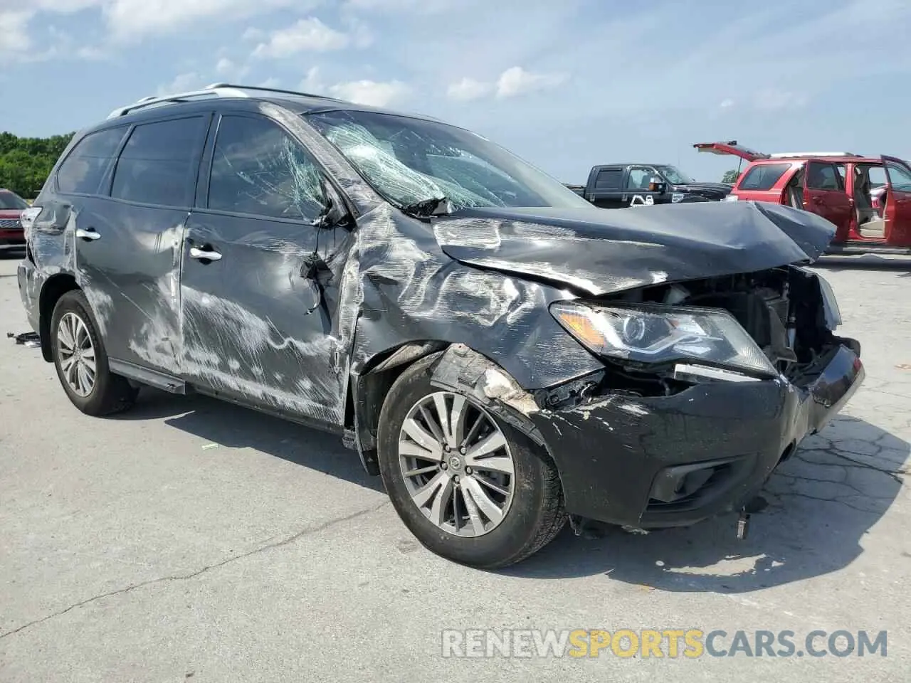 4 Photograph of a damaged car 5N1DR2MM0KC618853 NISSAN PATHFINDER 2019