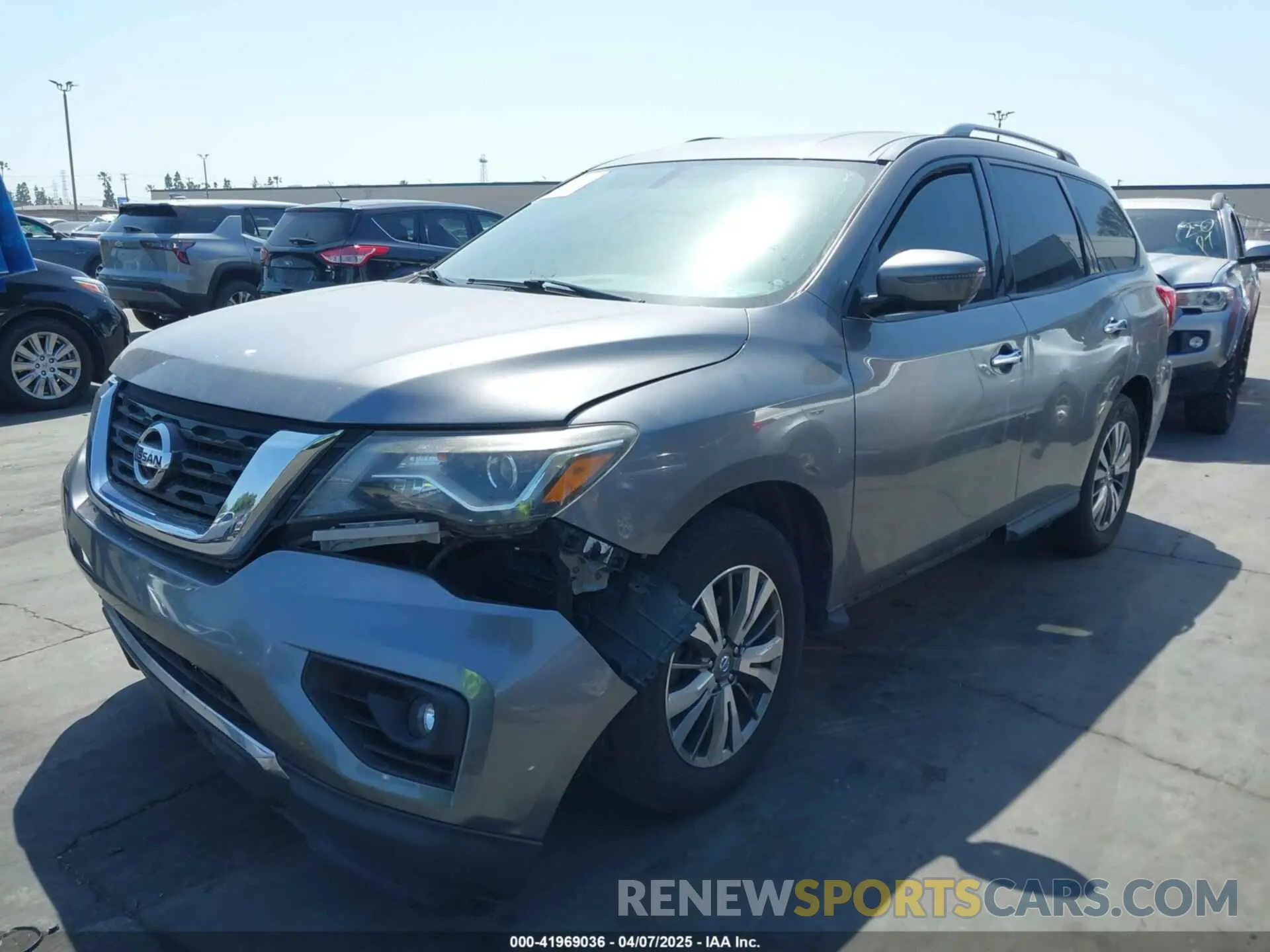 2 Photograph of a damaged car 5N1DR2MM2KC606350 NISSAN PATHFINDER 2019
