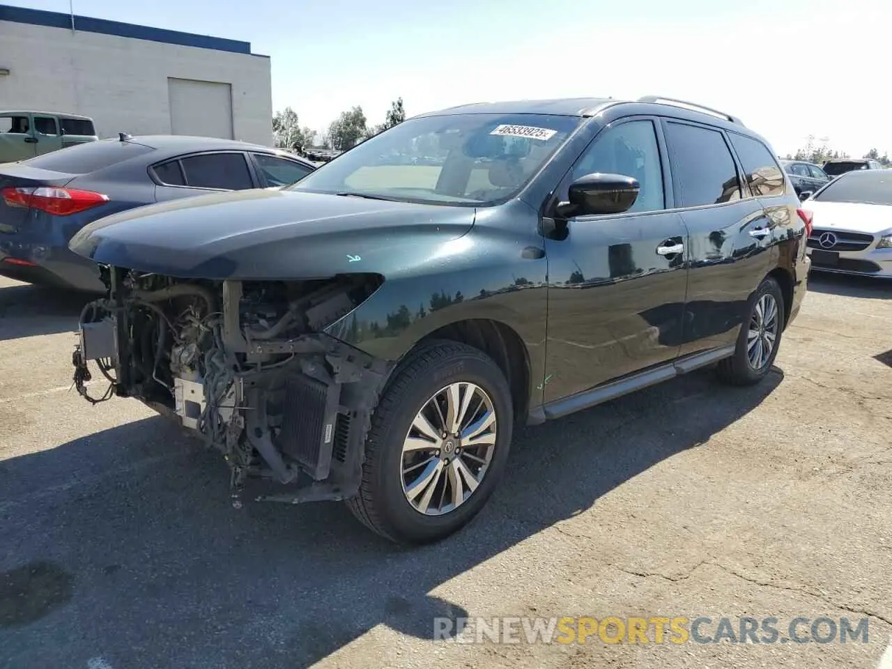 1 Photograph of a damaged car 5N1DR2MM4KC586120 NISSAN PATHFINDER 2019