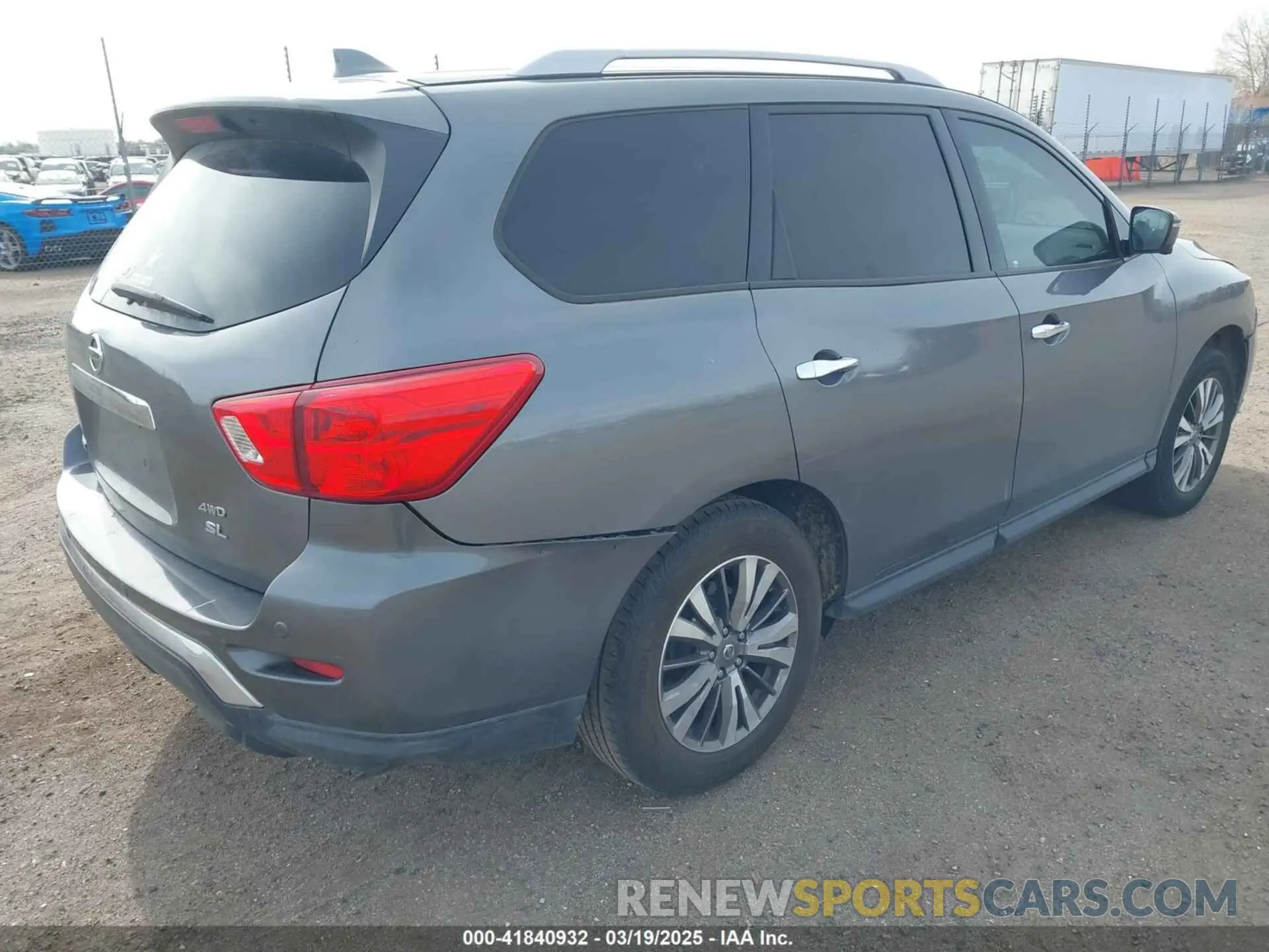 4 Photograph of a damaged car 5N1DR2MM7KC600737 NISSAN PATHFINDER 2019