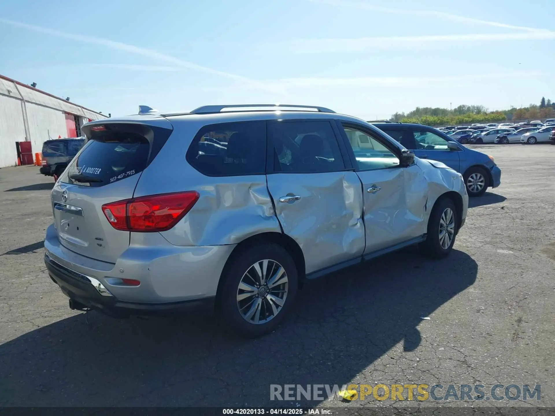 4 Photograph of a damaged car 5N1DR2MM8KC629938 NISSAN PATHFINDER 2019