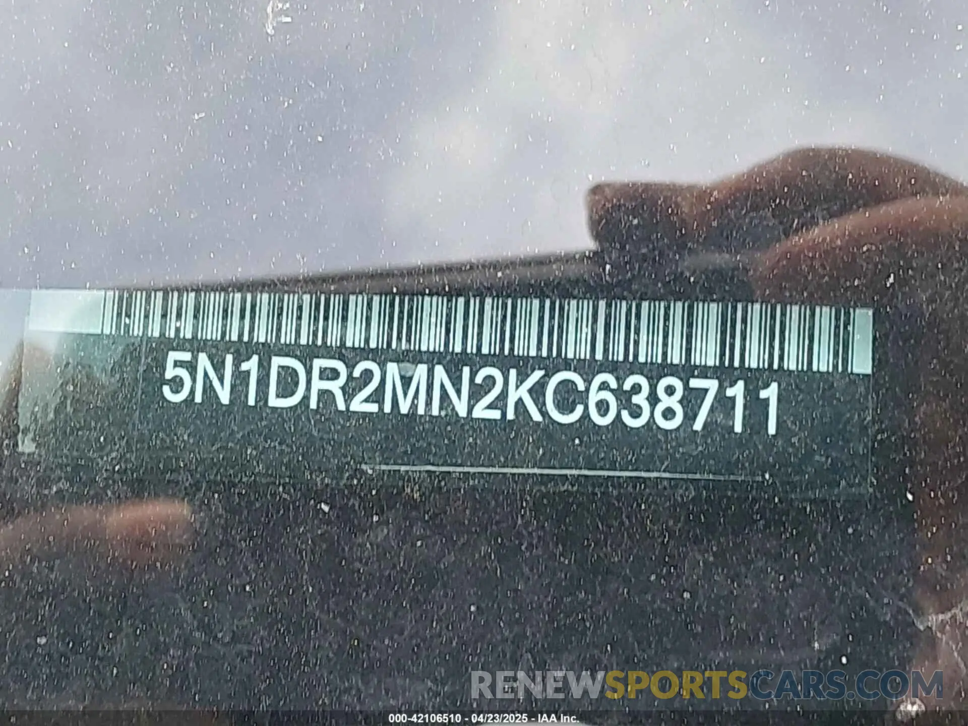 9 Photograph of a damaged car 5N1DR2MN2KC638711 NISSAN PATHFINDER 2019