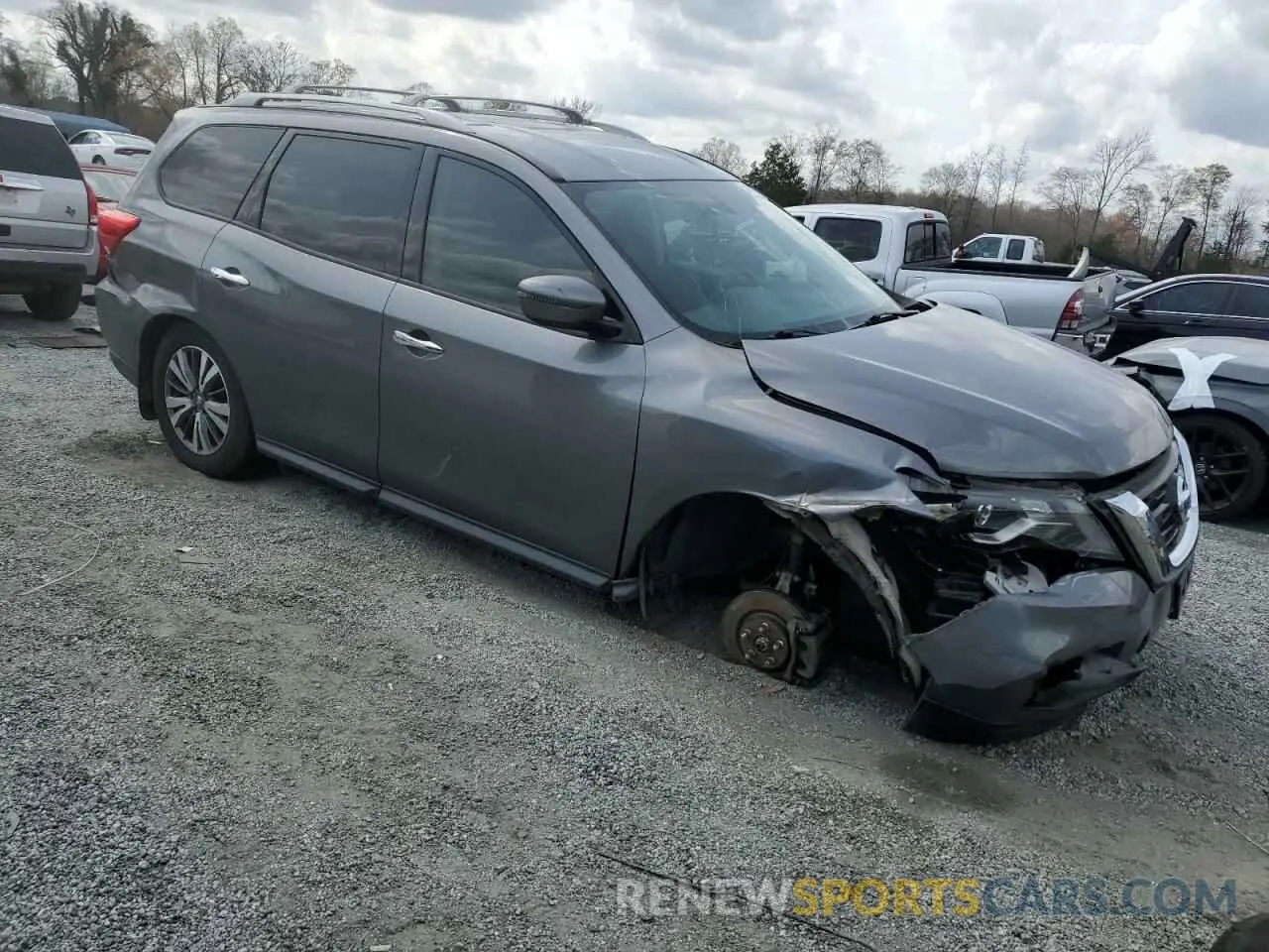 4 Photograph of a damaged car 5N1DR2MN5KC592078 NISSAN PATHFINDER 2019