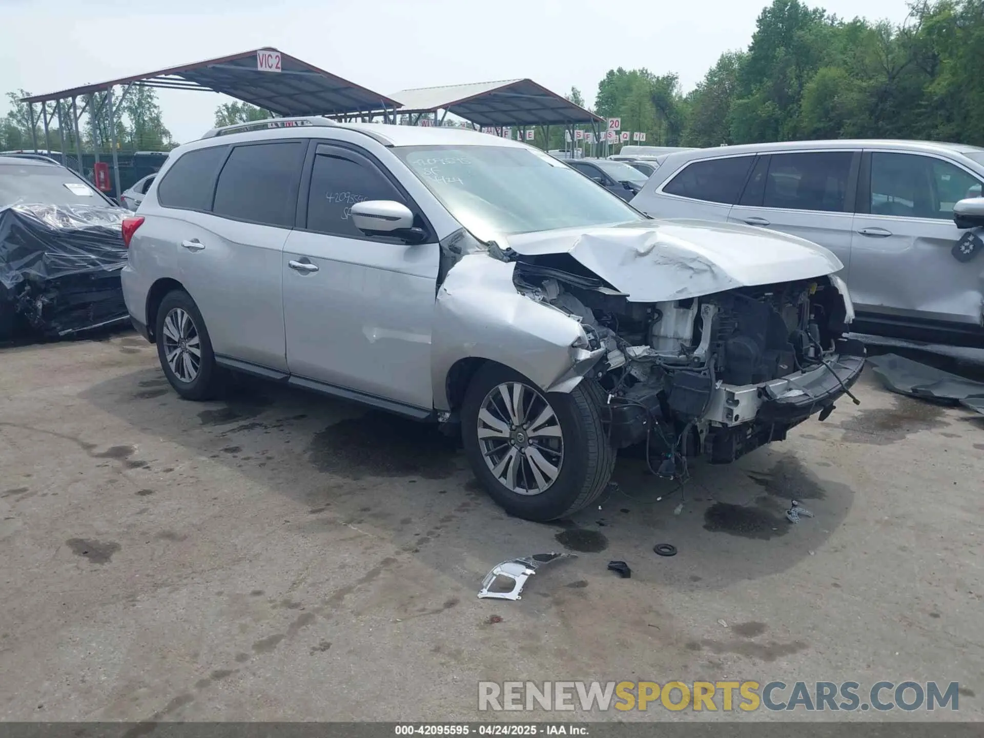 1 Photograph of a damaged car 5N1DR2MN6KC642387 NISSAN PATHFINDER 2019