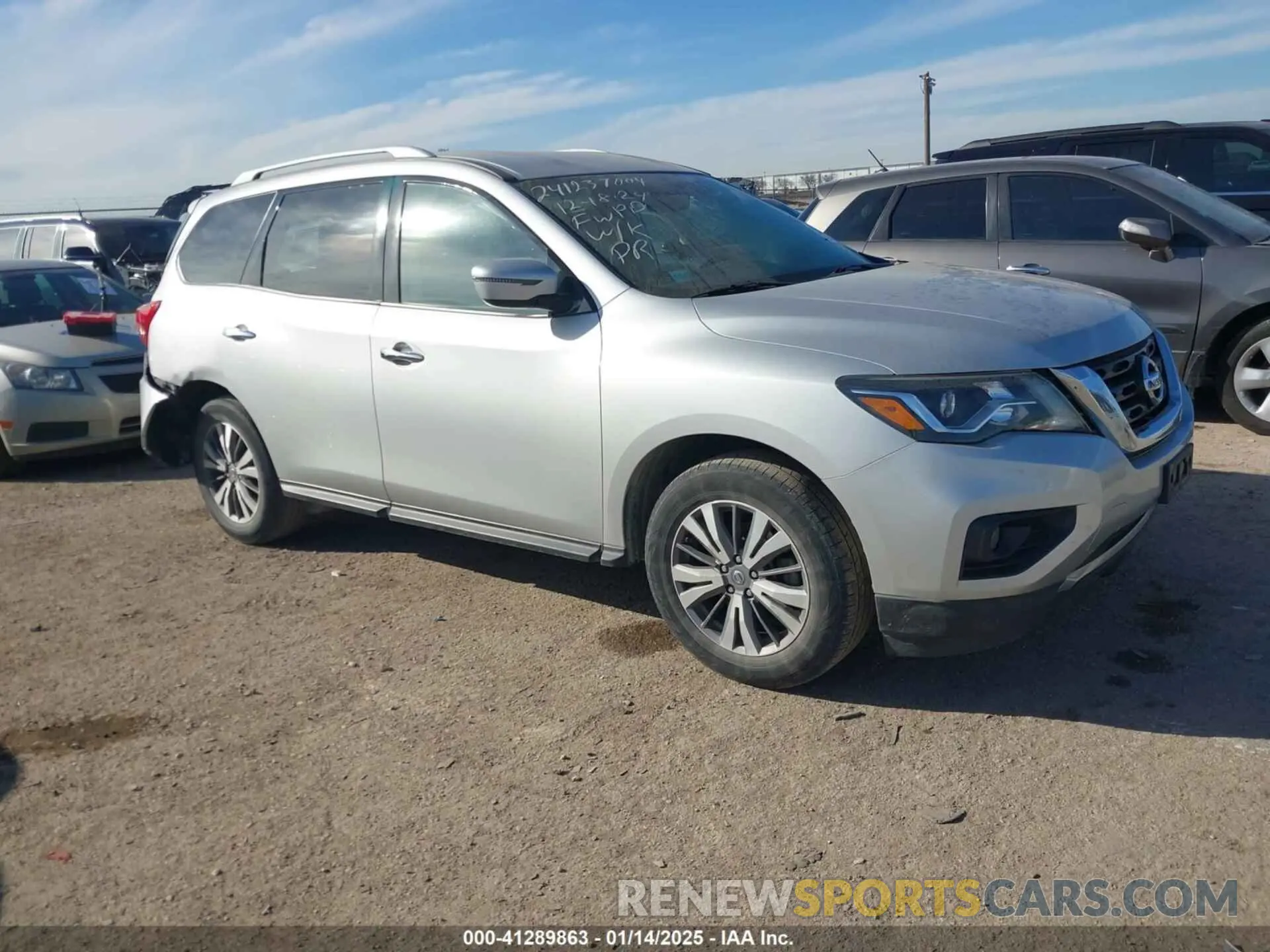 1 Photograph of a damaged car 5N1DR2MN7KC634430 NISSAN PATHFINDER 2019