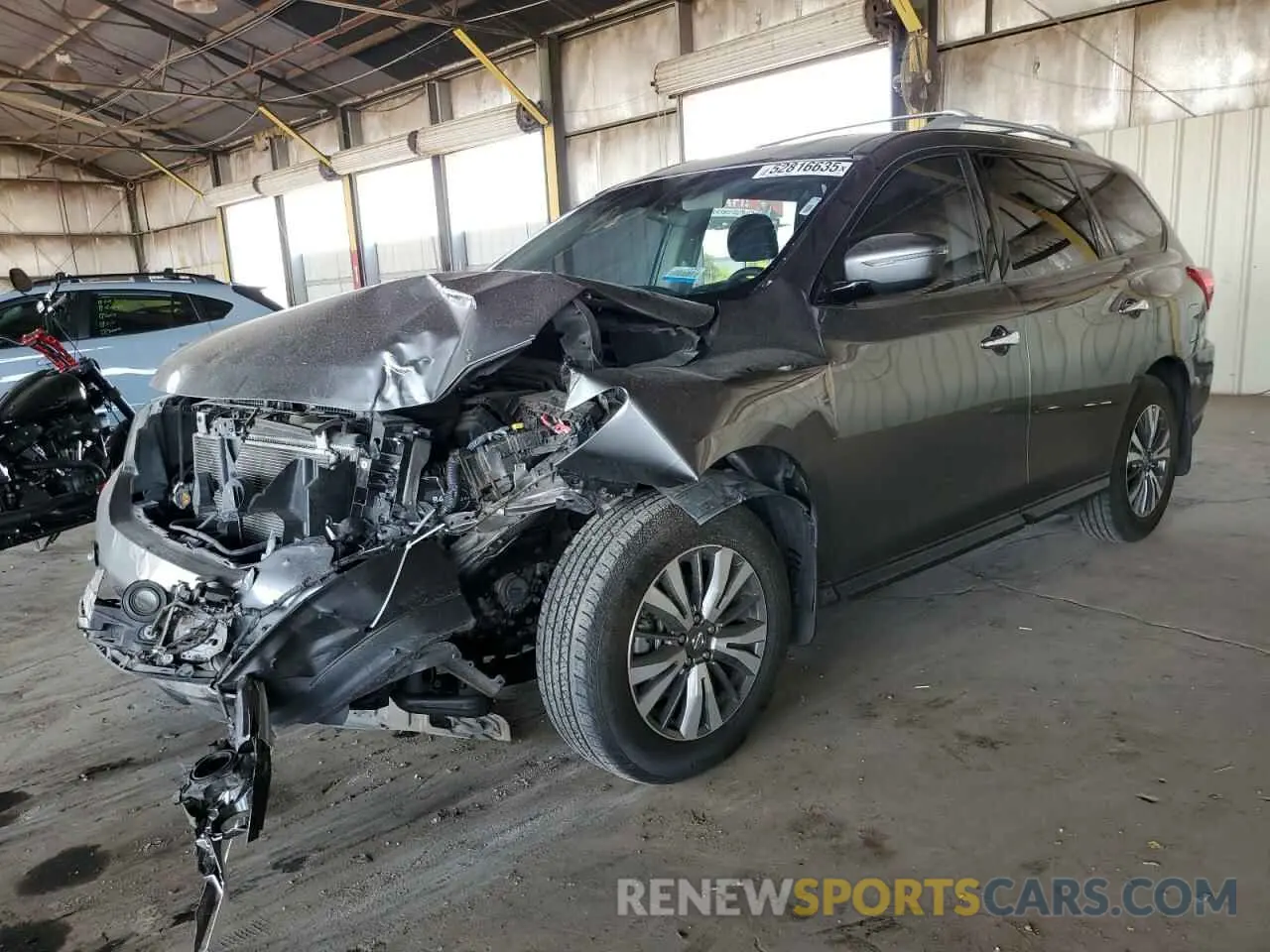 1 Photograph of a damaged car 5N1DR2MN7KC648666 NISSAN PATHFINDER 2019