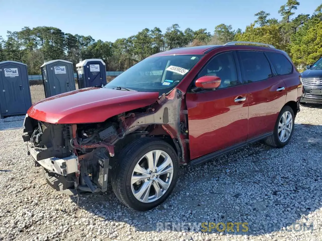 1 Photograph of a damaged car 5N1DR2MNXKC591847 NISSAN PATHFINDER 2019