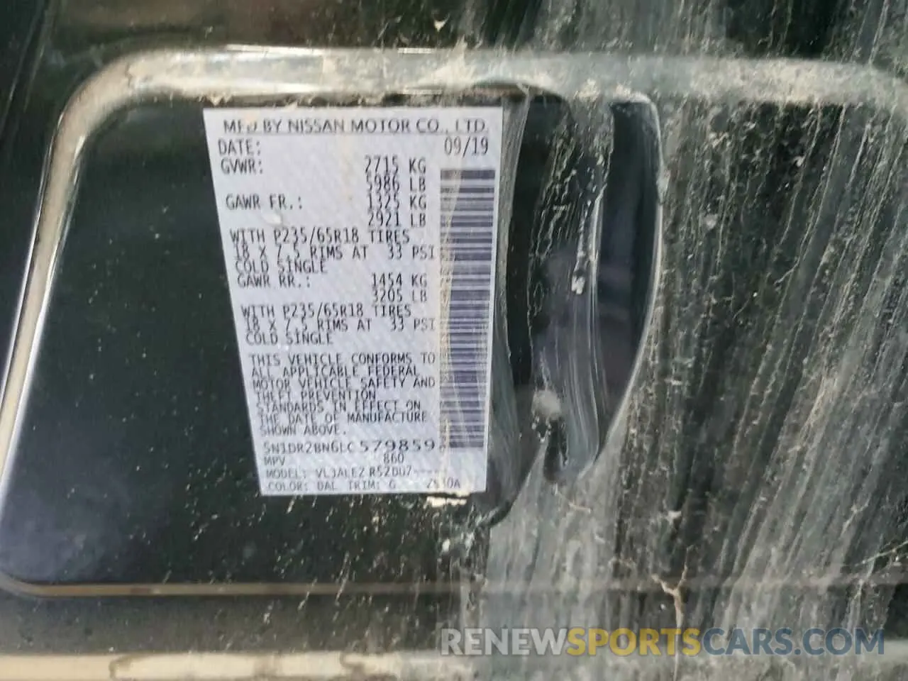14 Photograph of a damaged car 5N1DR2BN6LC579859 NISSAN PATHFINDER 2020