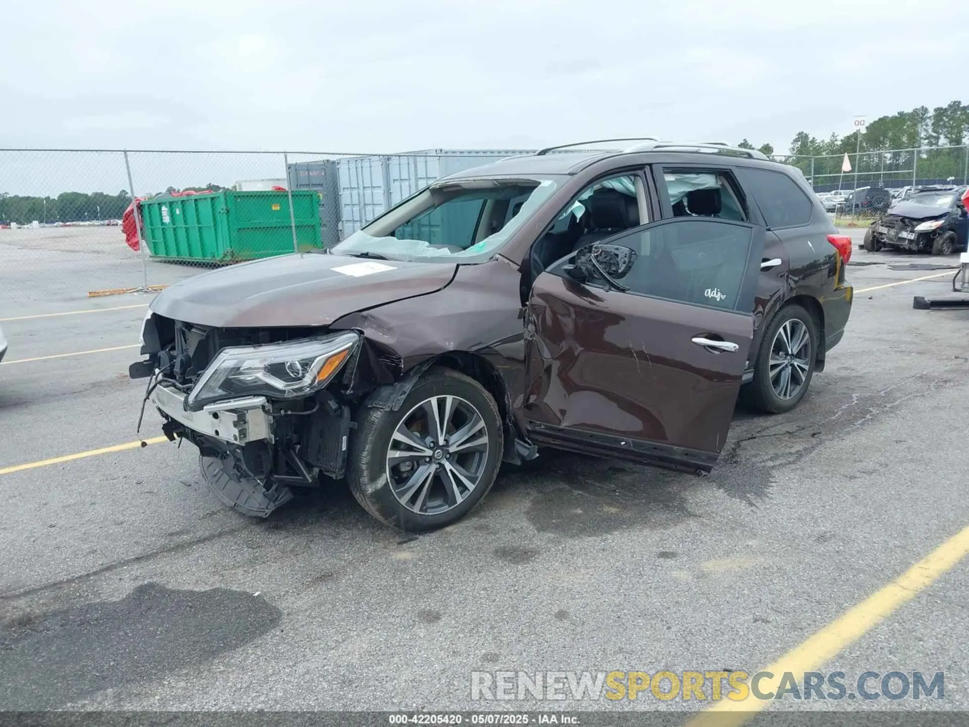 2 Photograph of a damaged car 5N1DR2DN0LC592071 NISSAN PATHFINDER 2020
