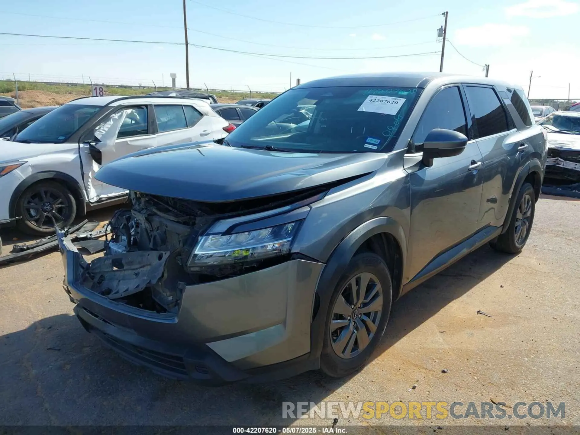 2 Photograph of a damaged car 5N1DR3AAXNC247057 NISSAN PATHFINDER 2022