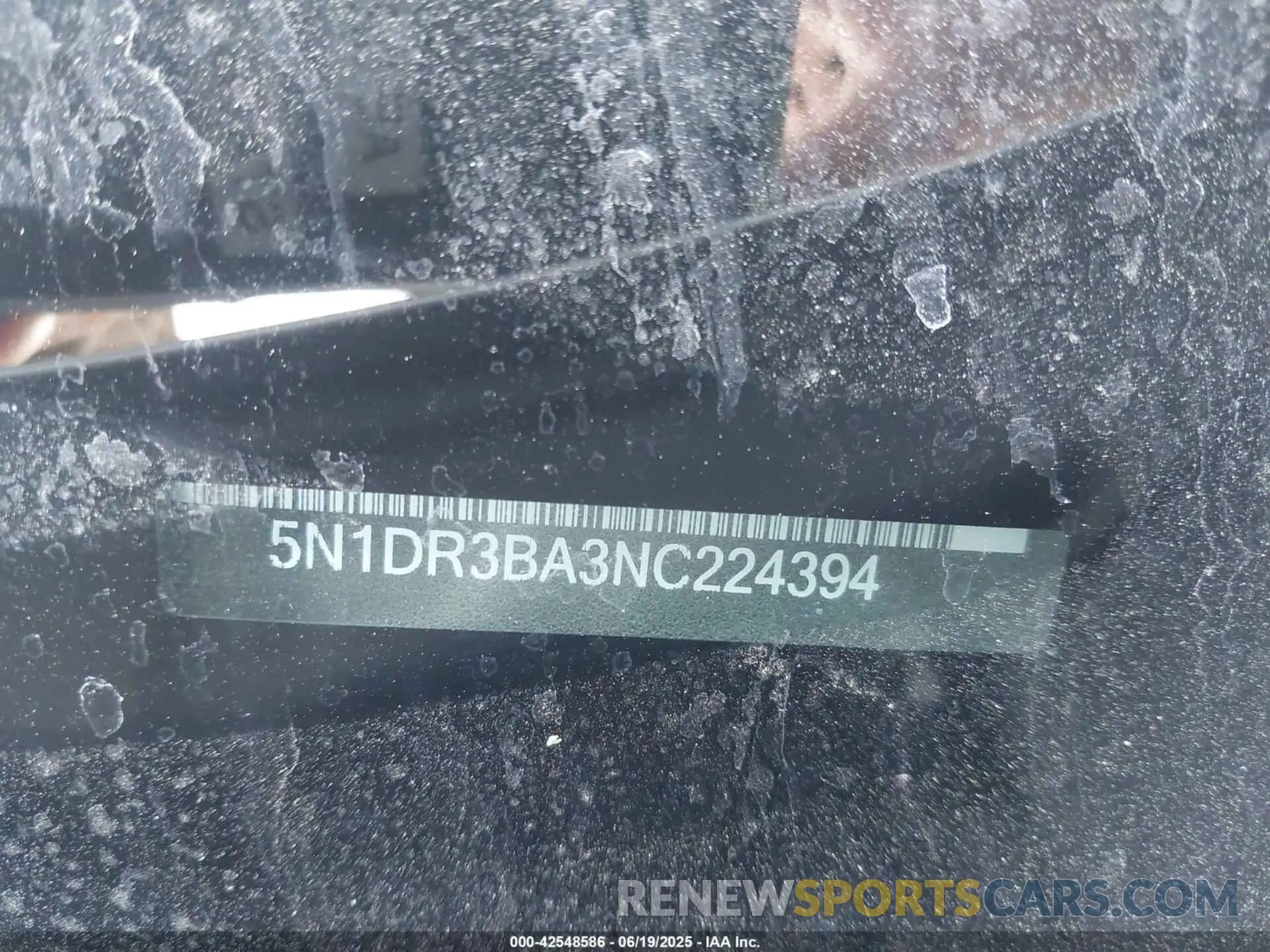9 Photograph of a damaged car 5N1DR3BA3NC224394 NISSAN PATHFINDER 2022