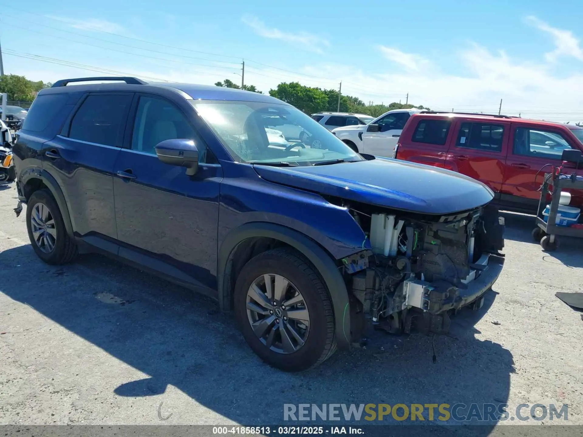 1 Photograph of a damaged car 5N1DR3BAXNC239233 NISSAN PATHFINDER 2022