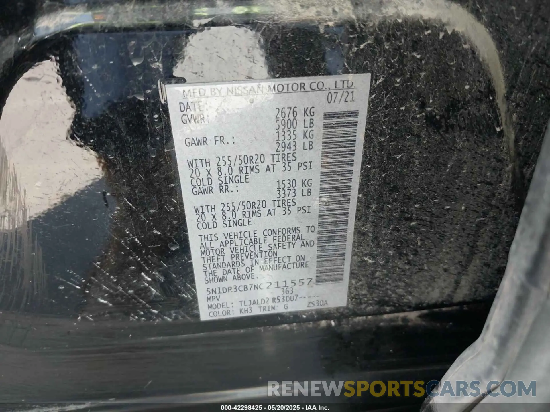 9 Photograph of a damaged car 5N1DR3CB7NC211557 NISSAN PATHFINDER 2022