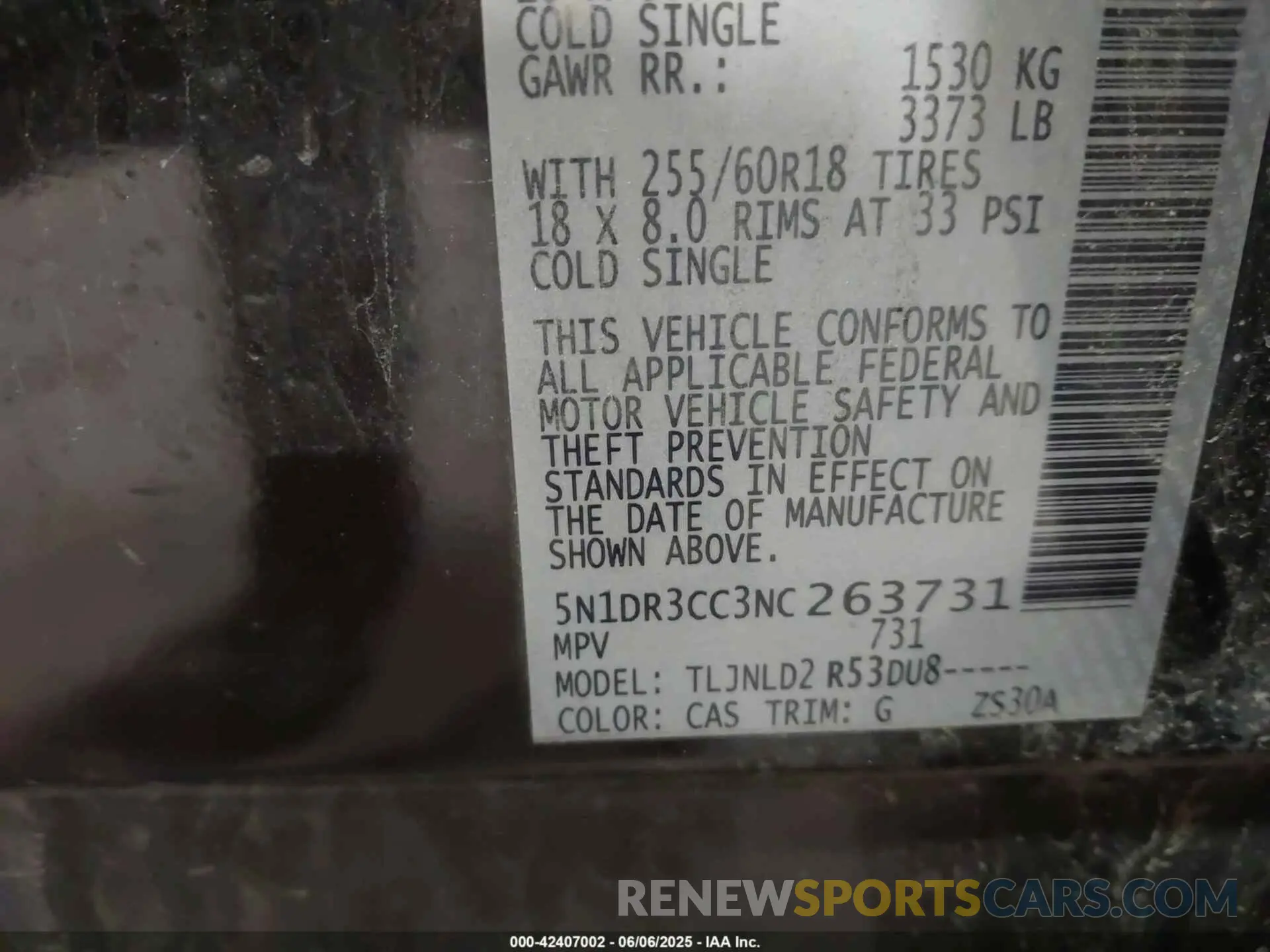 9 Photograph of a damaged car 5N1DR3CC3NC263731 NISSAN PATHFINDER 2022