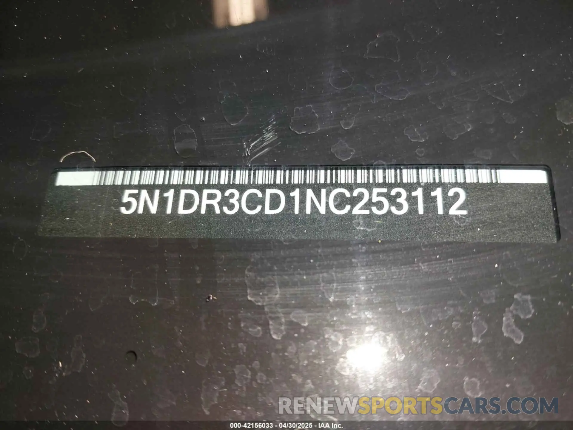 18 Photograph of a damaged car 5N1DR3CD1NC253112 NISSAN PATHFINDER 2022